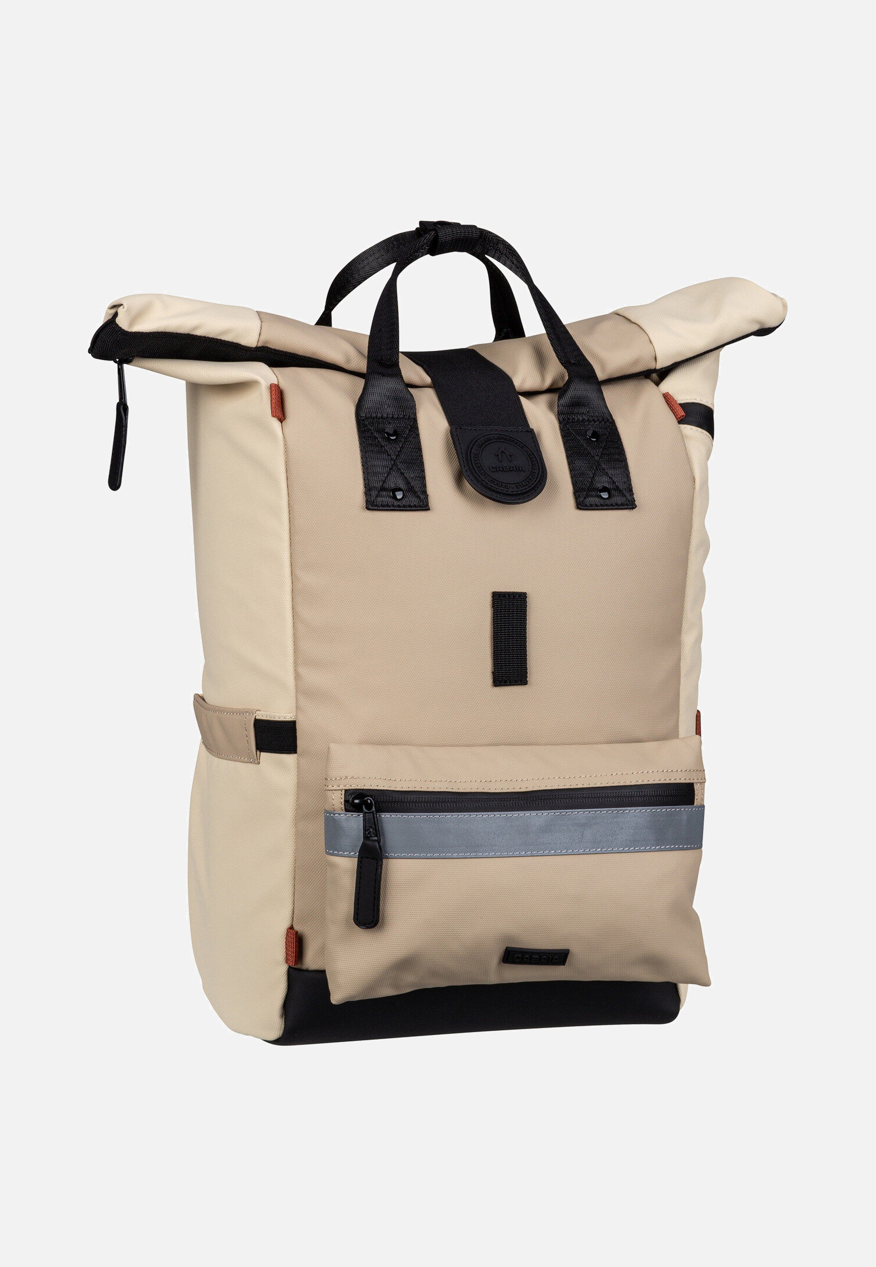 Cabaia - Explorer Recycled Oxford Medium Cap Brenton - Rolltop Backpack | Neutral-Image