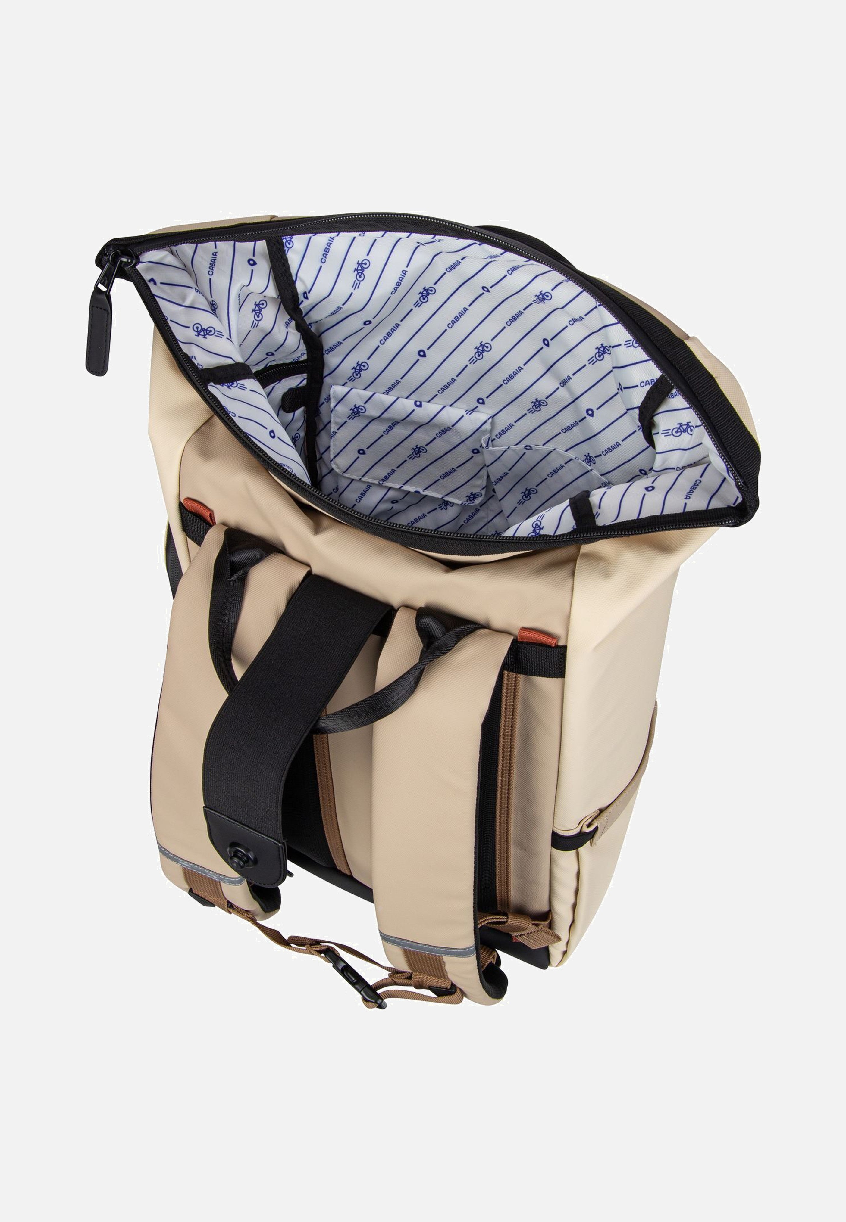 Cabaia - Explorer Recycled Oxford Medium Cap Brenton - Rolltop Backpack | Neutral-Image
