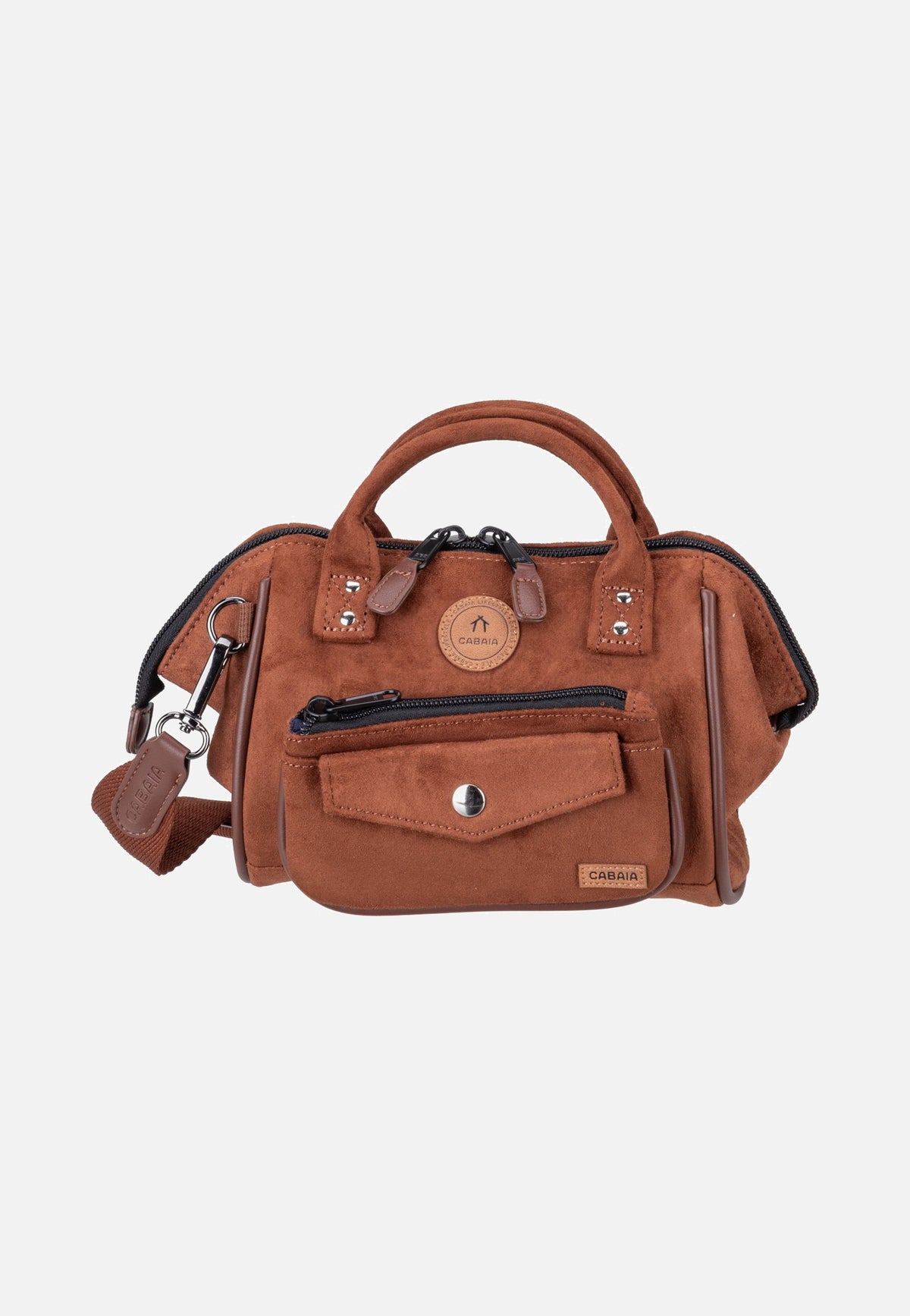 Cabaia Crossbody Vegan Suede Small Winnipeg Bolsa con asa