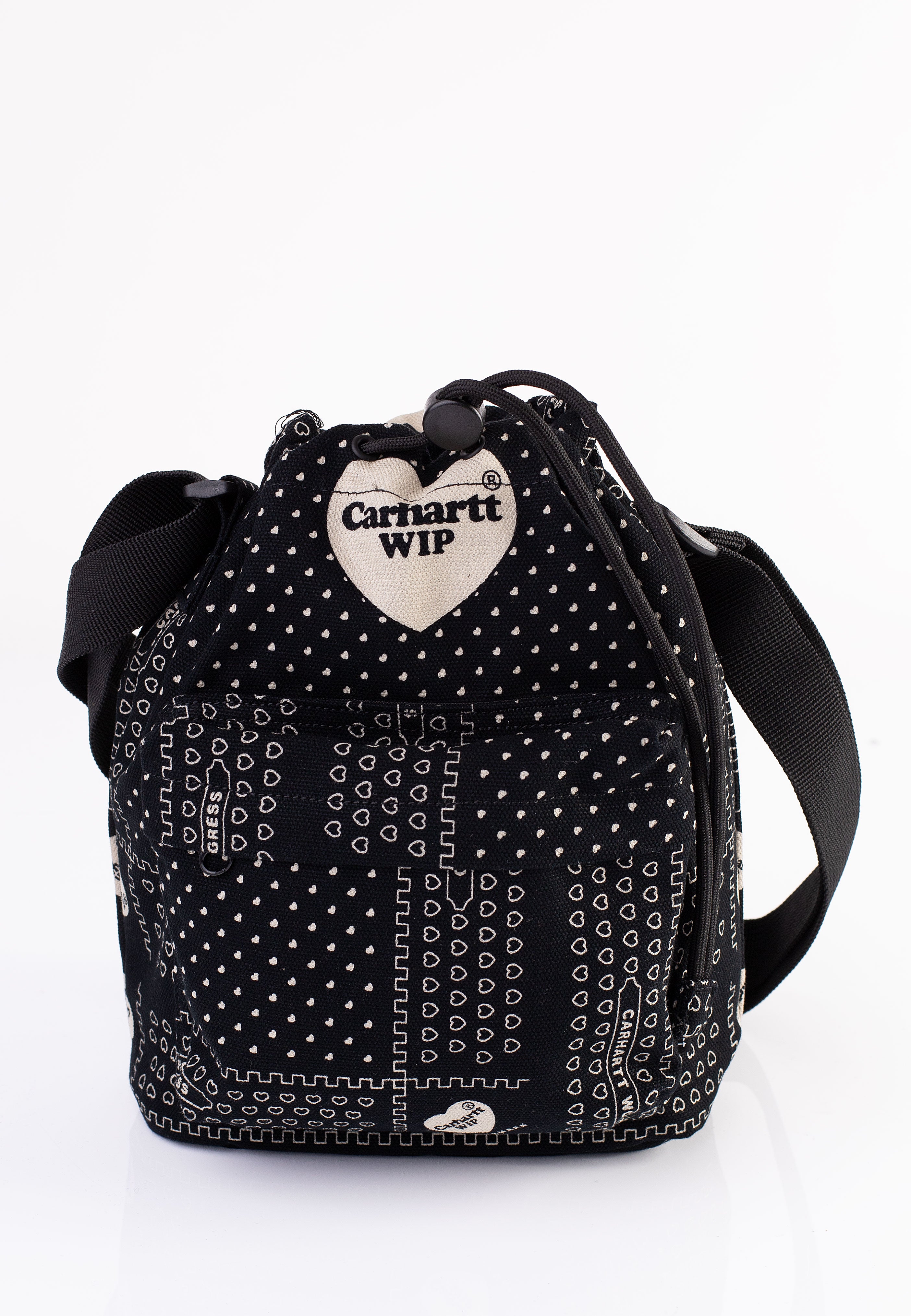 Carhartt WIP - Heart Bandana Shoulder Heart Bandana Print/Black - Bag | Neutral-Image