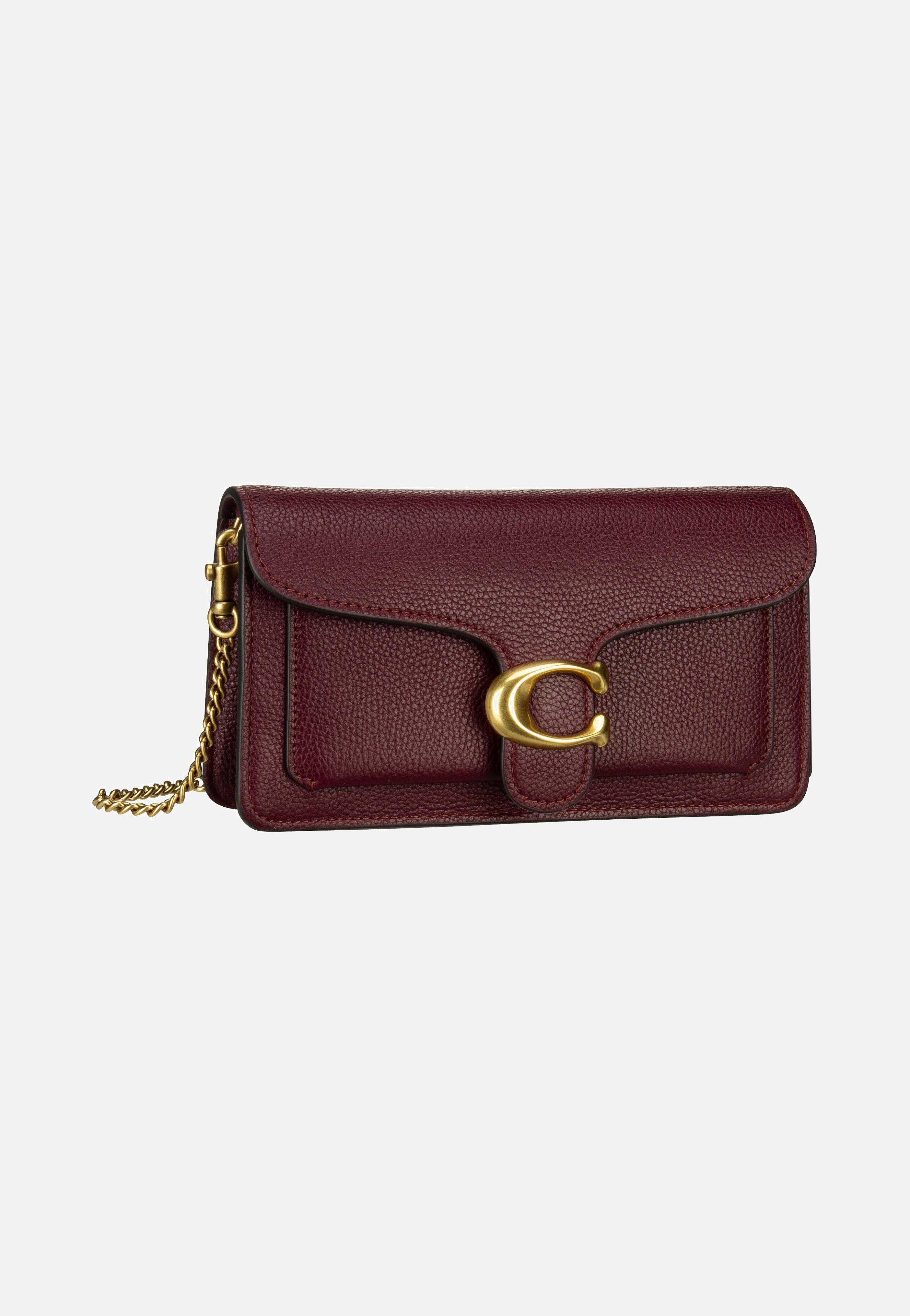 COACH - Tabby Chain Clutch Polished Pebble Merlot - Shoulder Bag | Women-Image