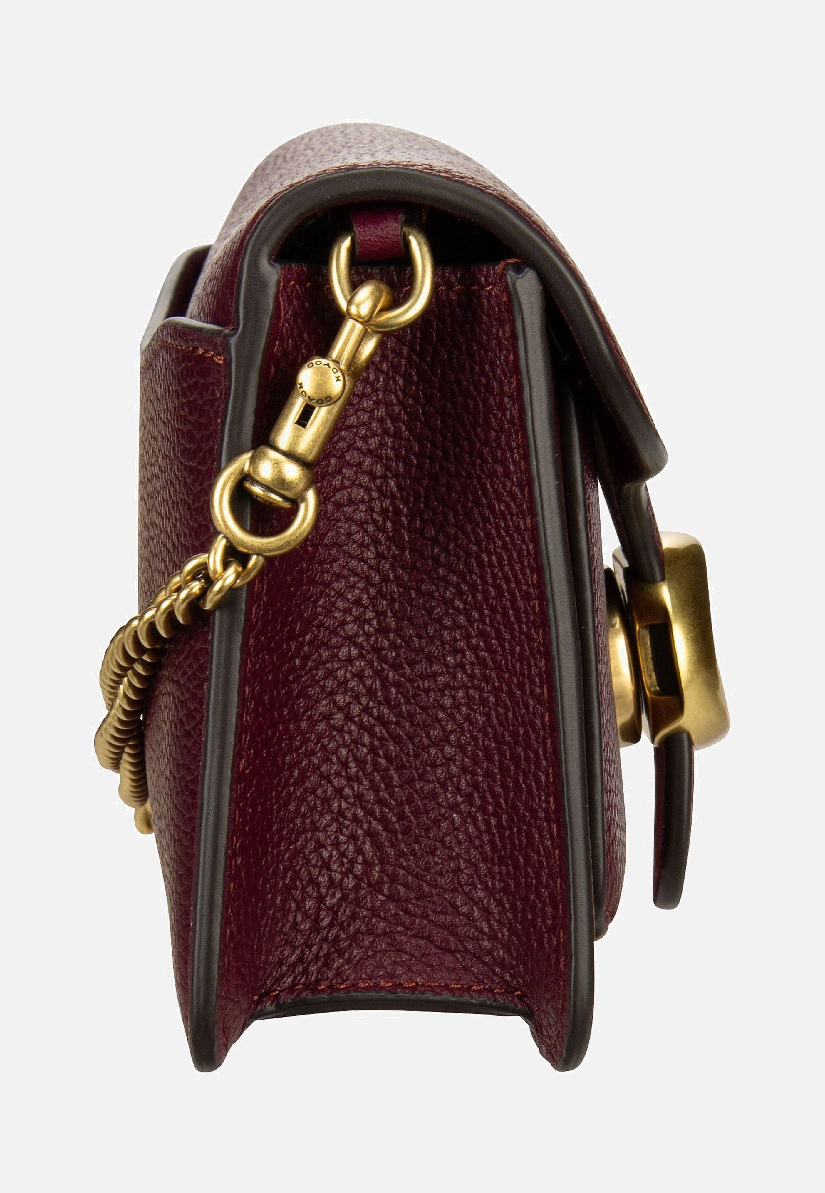 COACH - Tabby Chain Clutch Polished Pebble Merlot - Shoulder Bag | Women-Image