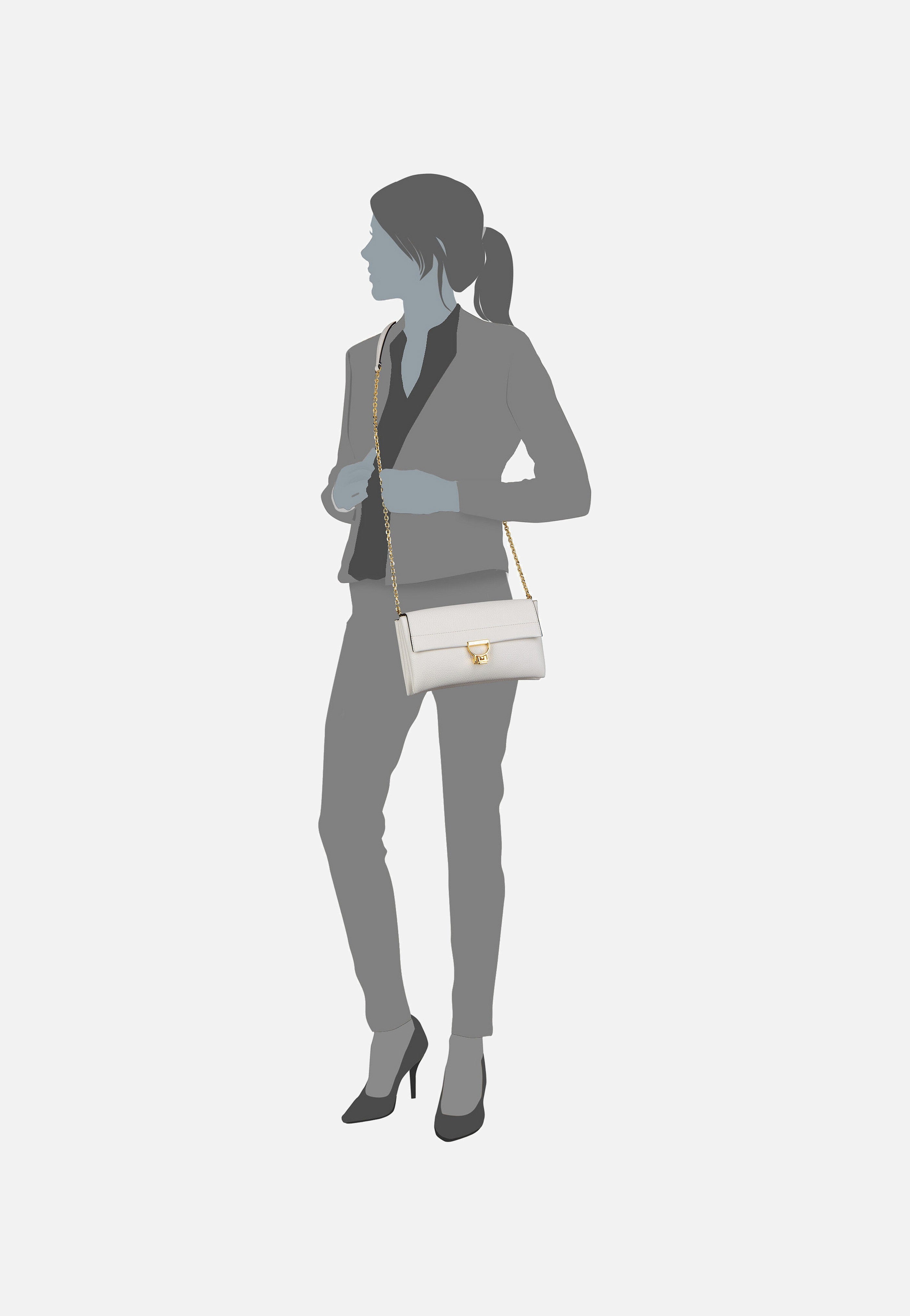 Coccinelle Arlettis1503 Blanco Crossbody Bag