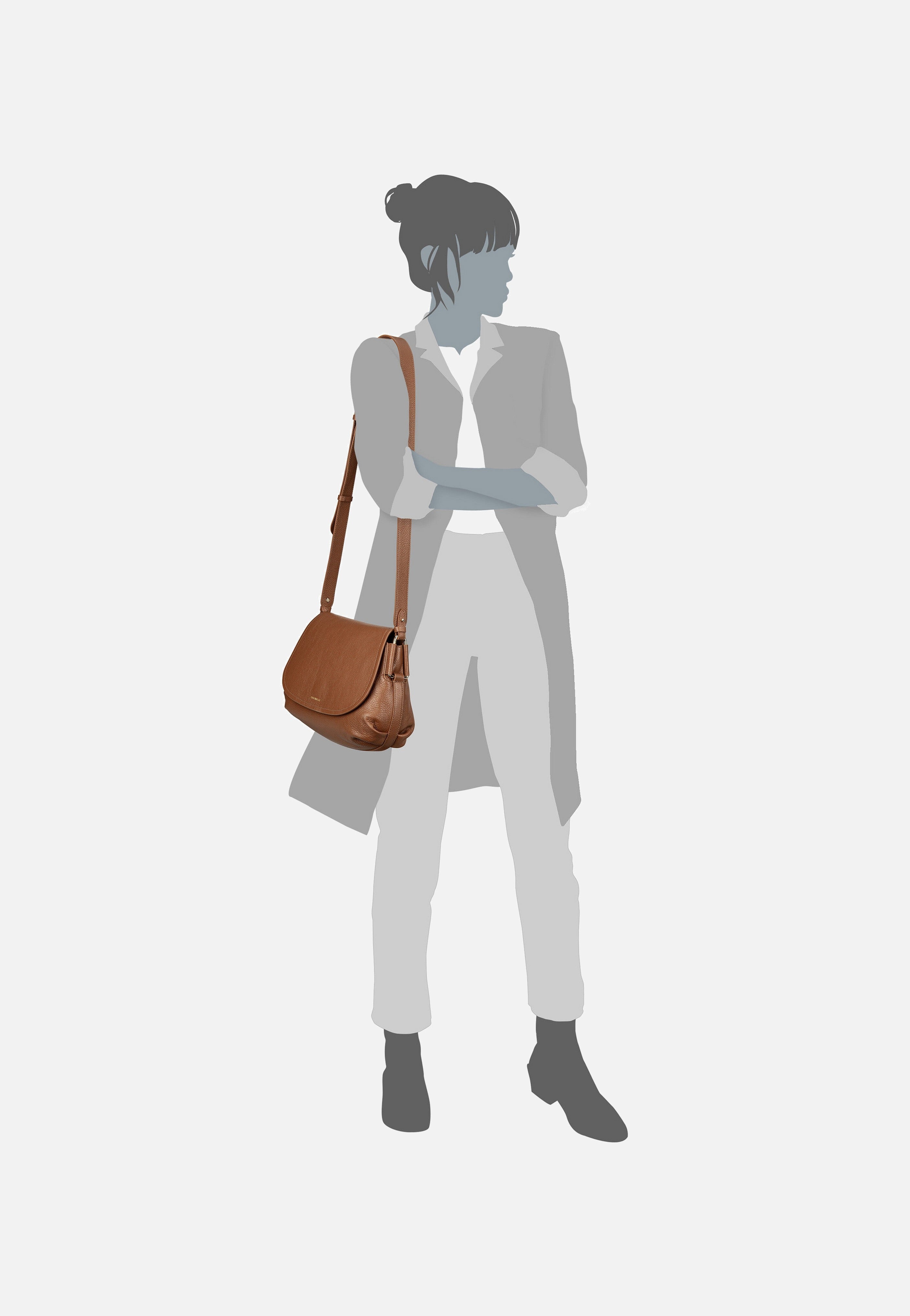 Coccinelle - Coccinellerebekka 1501 Cognac - Saddle Bag | Women-Image