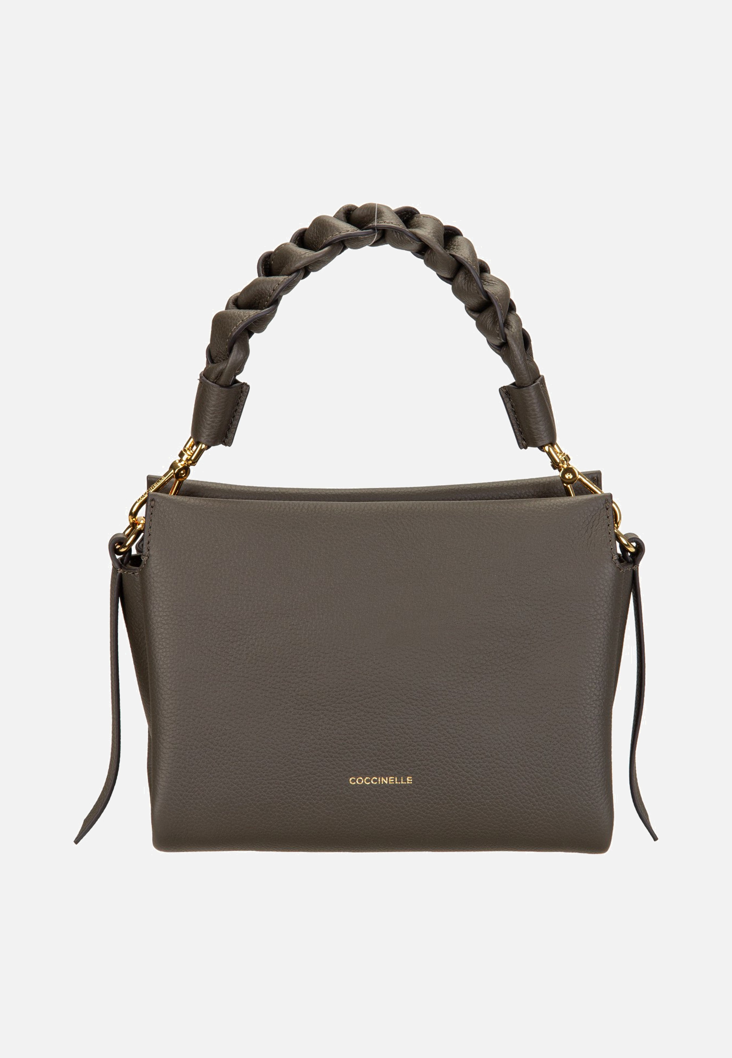 Coccinelle Boheme Grana Double 5801 Fango/Honey Handle Bag