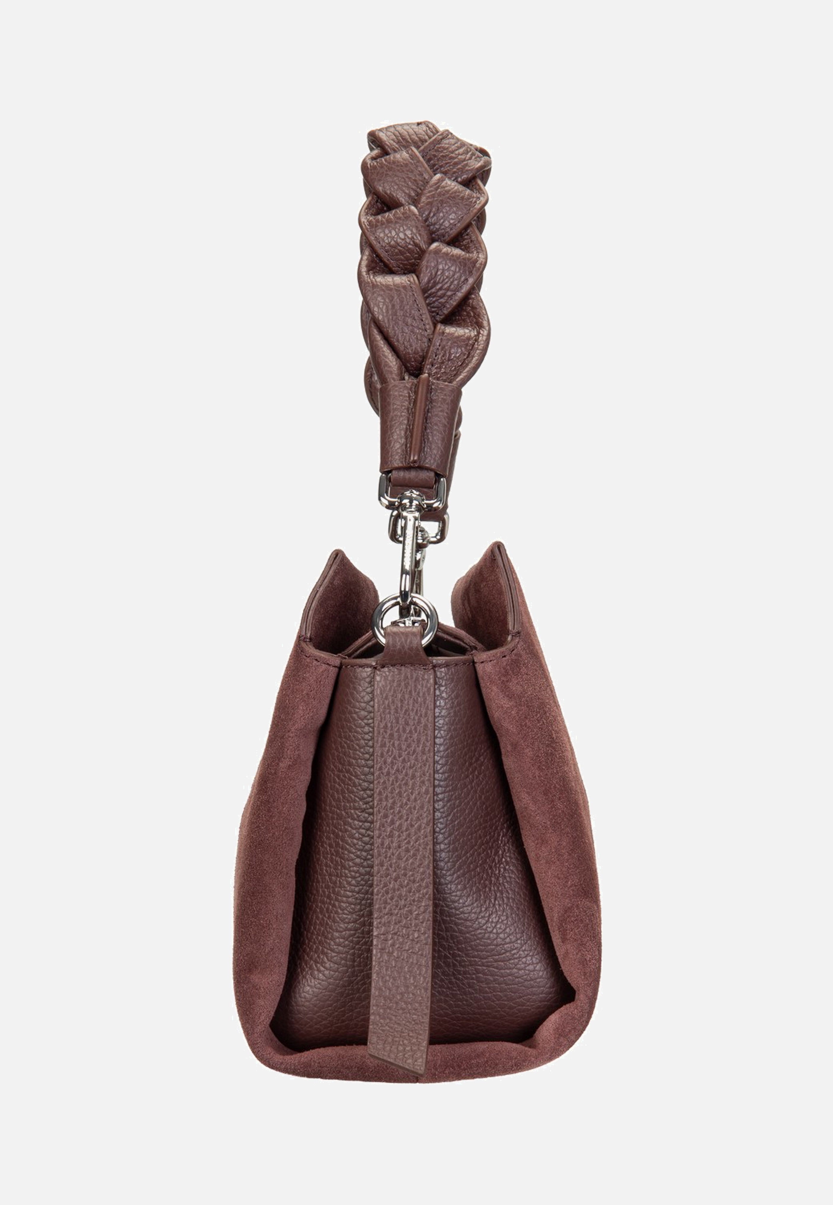Coccinelle Boheme Suede Bimaterial 5801 Berry/Berry Handle Bag