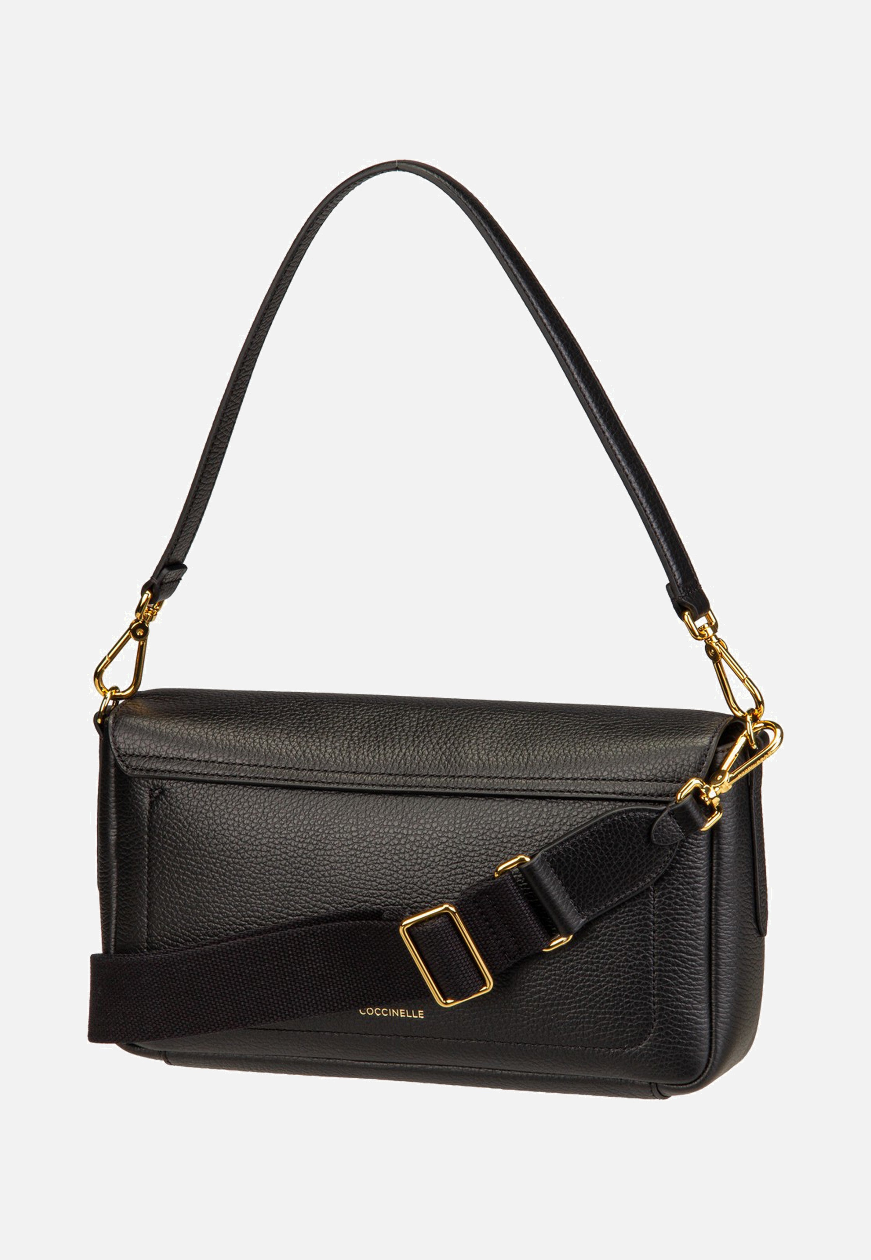 Coccinelle C-Me Lock 1201 Noir Shoulder Bag