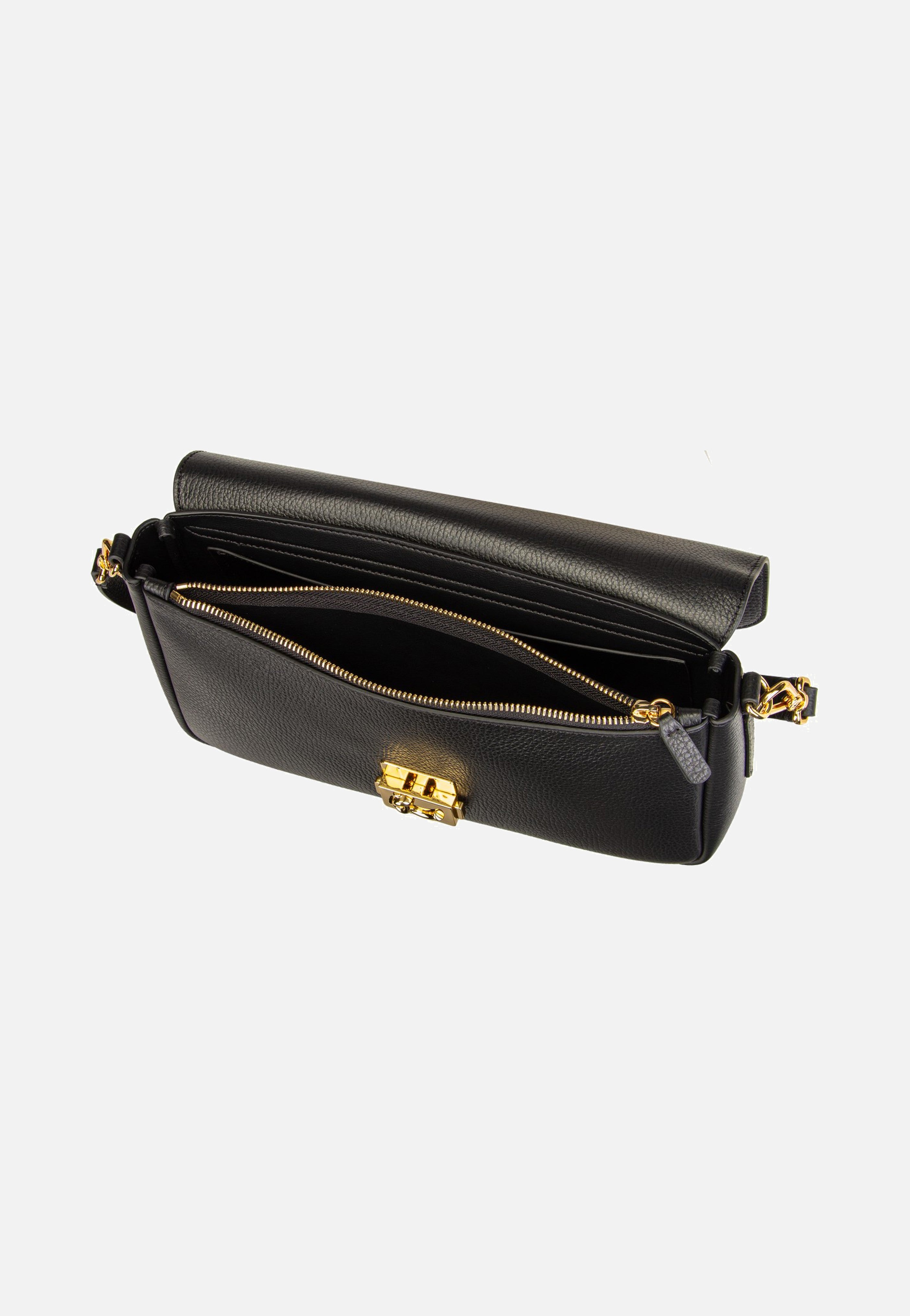 Coccinelle C-Me Lock 1201 Noir Shoulder Bag