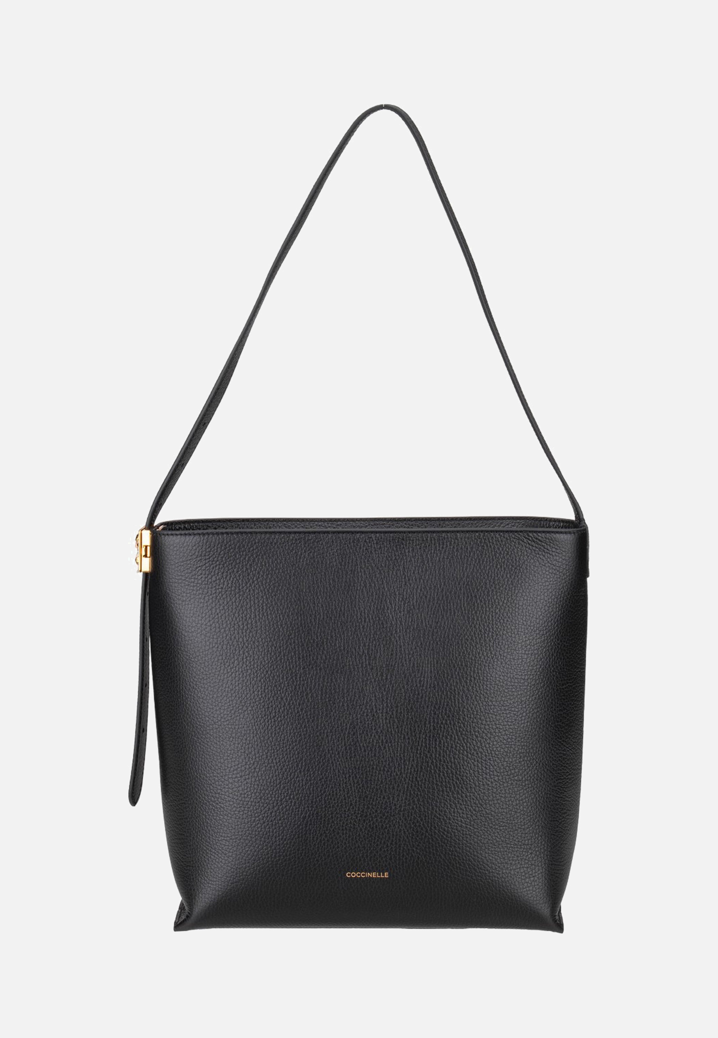 Coccinelle C-Me Lock 1302 Noir Hobo Bag