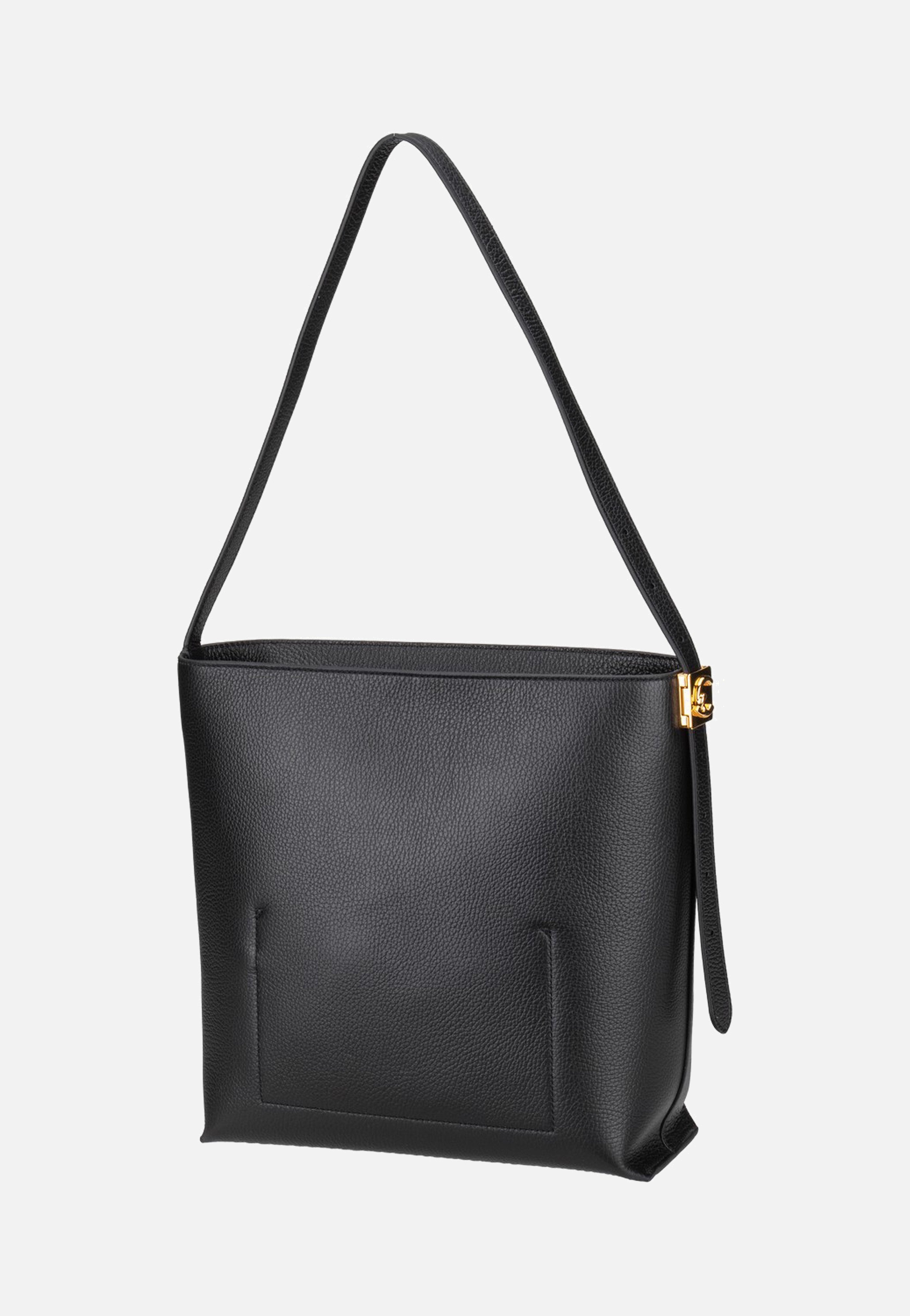 Coccinelle C-Me Lock 1302 Noir Hobo Bag