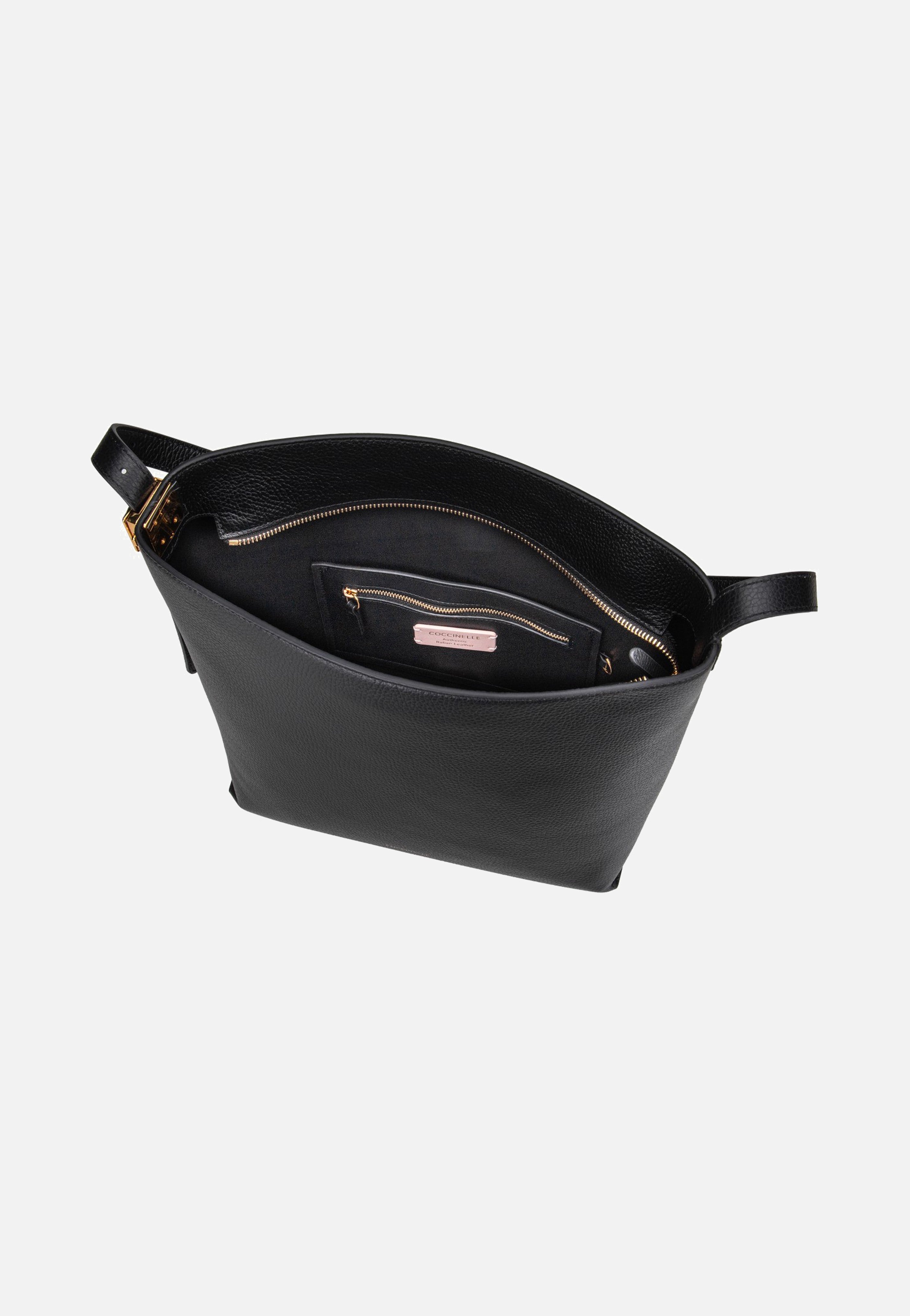 Coccinelle C-Me Lock 1302 Noir Hobo Bag