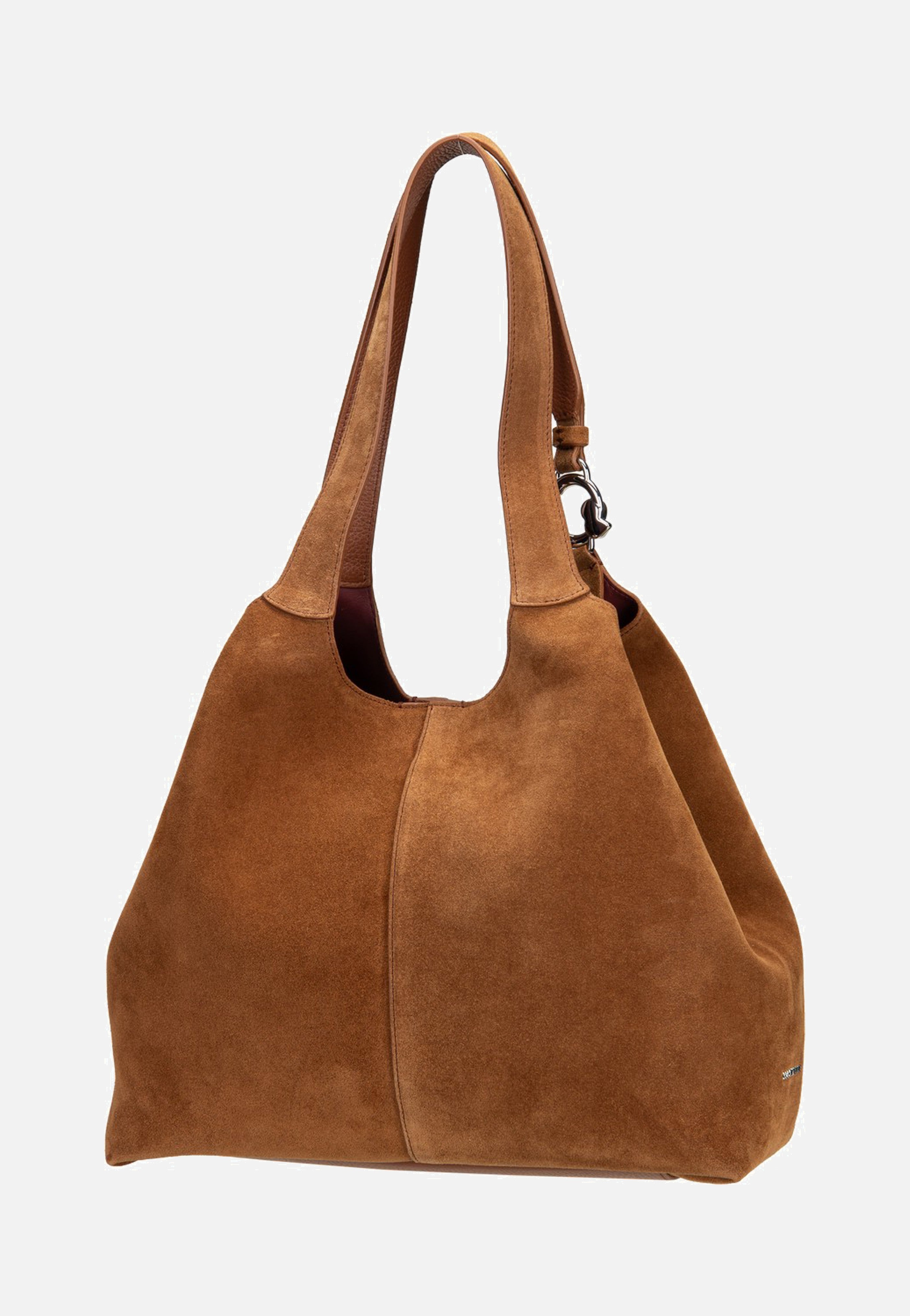 Coccinelle Coccinelle C-Easy Suede 1101 Cognac/Cognac Hobo Bag