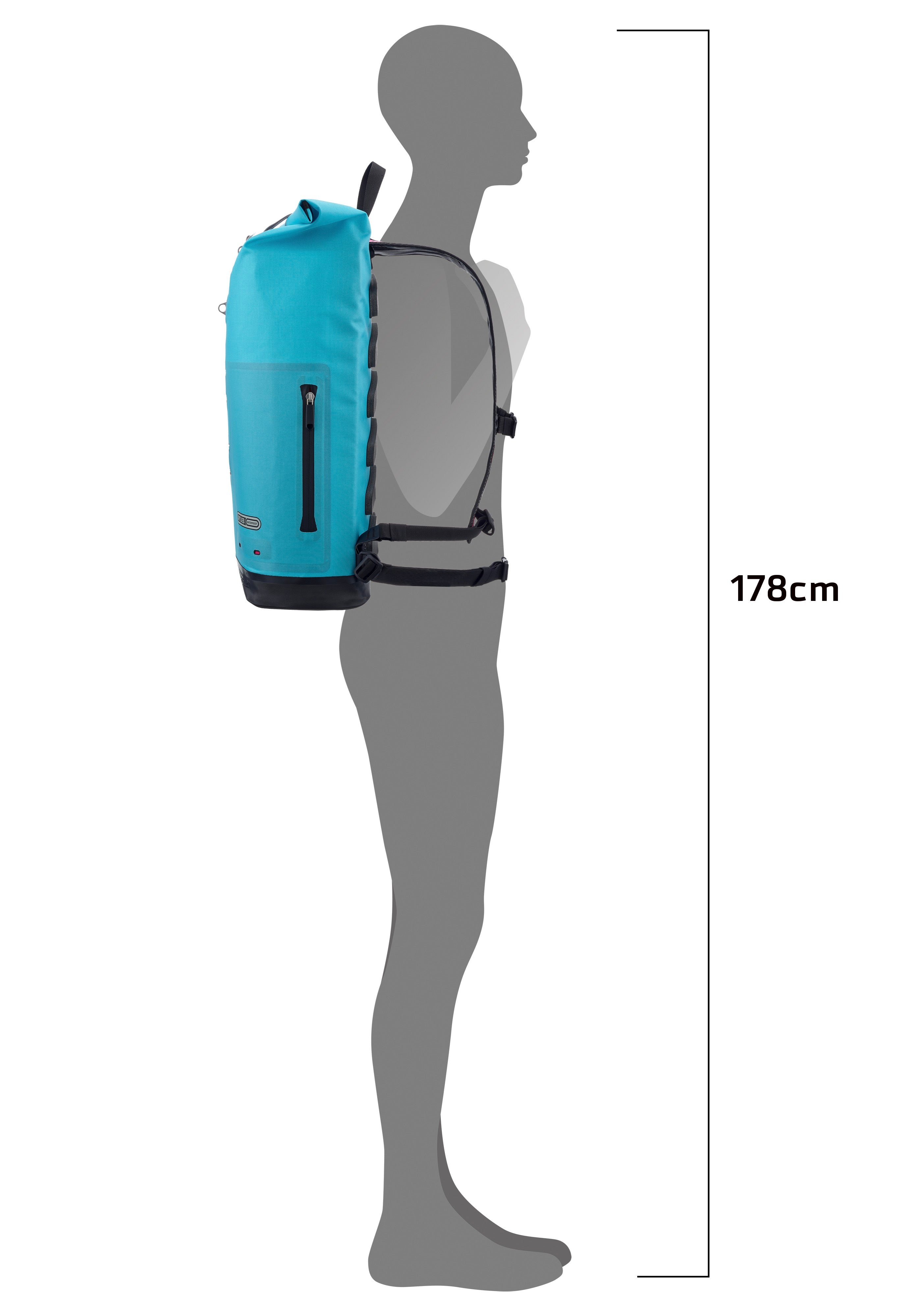 ORTLIEB Commuter Daypack Cyber 21L Cyber Blue/Pink Rolltop Backpack