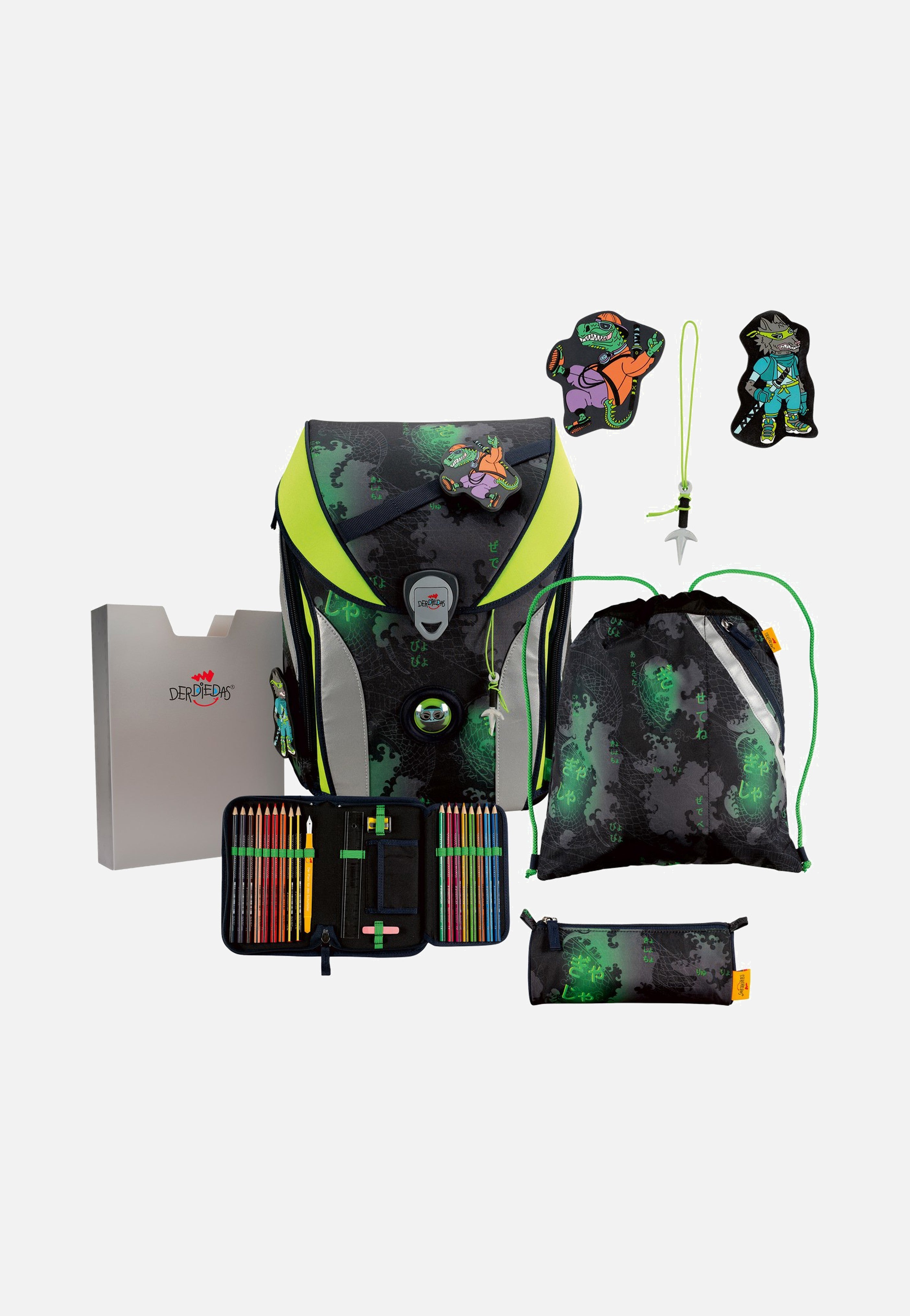 DerDieDas ErgoFlex MAX Set 1 Funny Fighter School Backpack