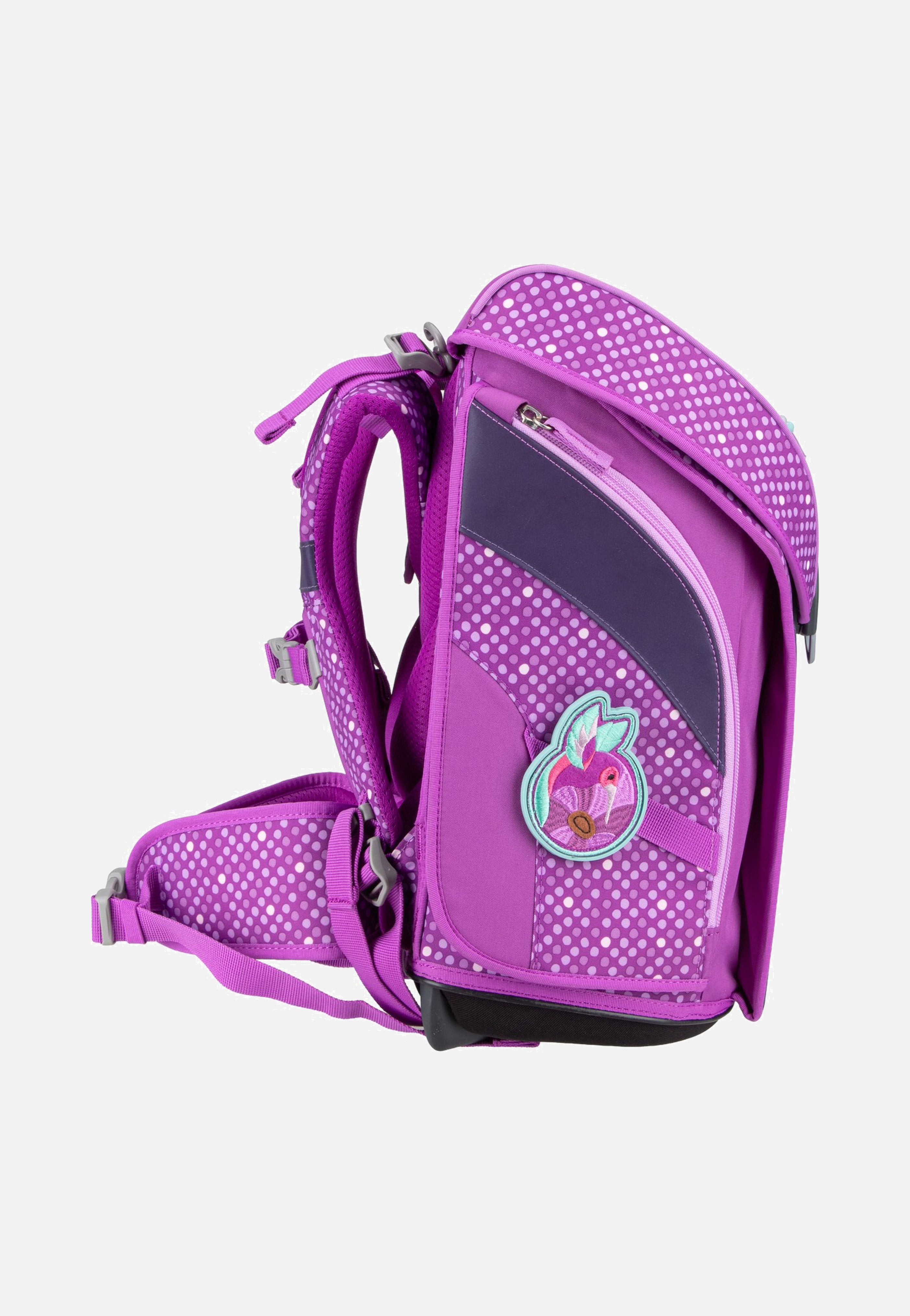 DerDieDas ErgoFlex MAX Set 2 Purple Dots School Backpack