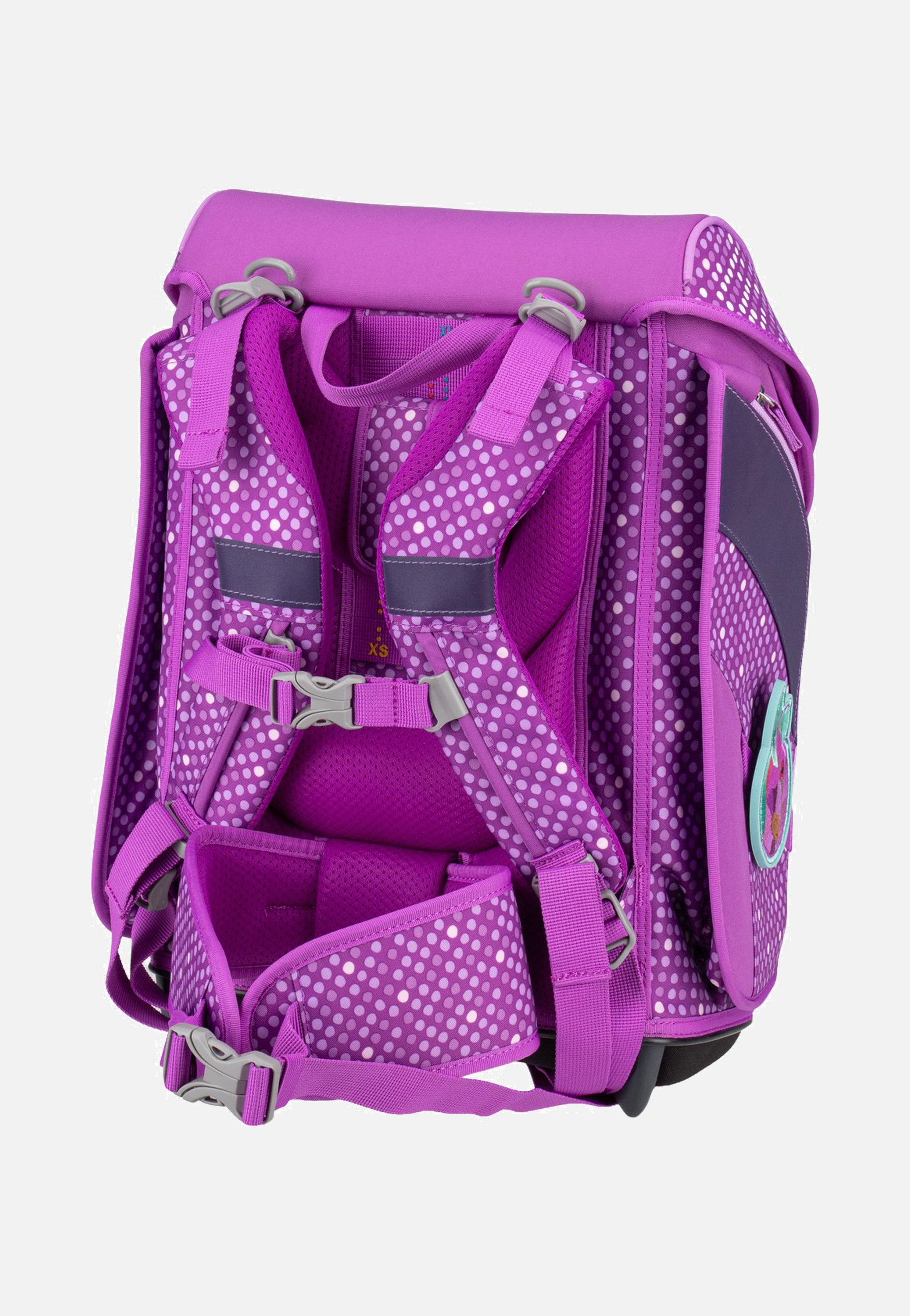 DerDieDas ErgoFlex MAX Set 2 Purple Dots School Backpack