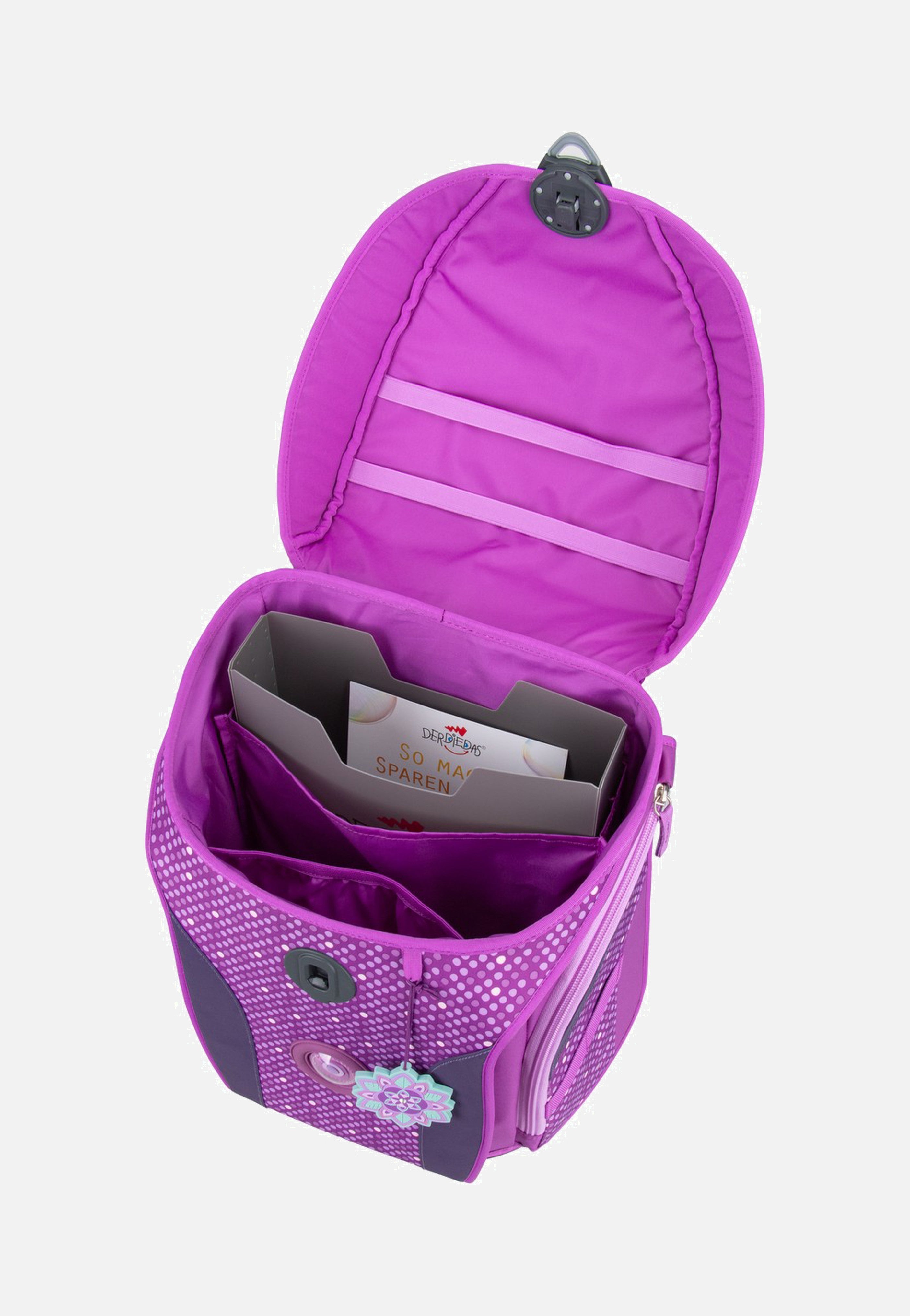 DerDieDas ErgoFlex MAX Set 2 Purple Dots School Backpack
