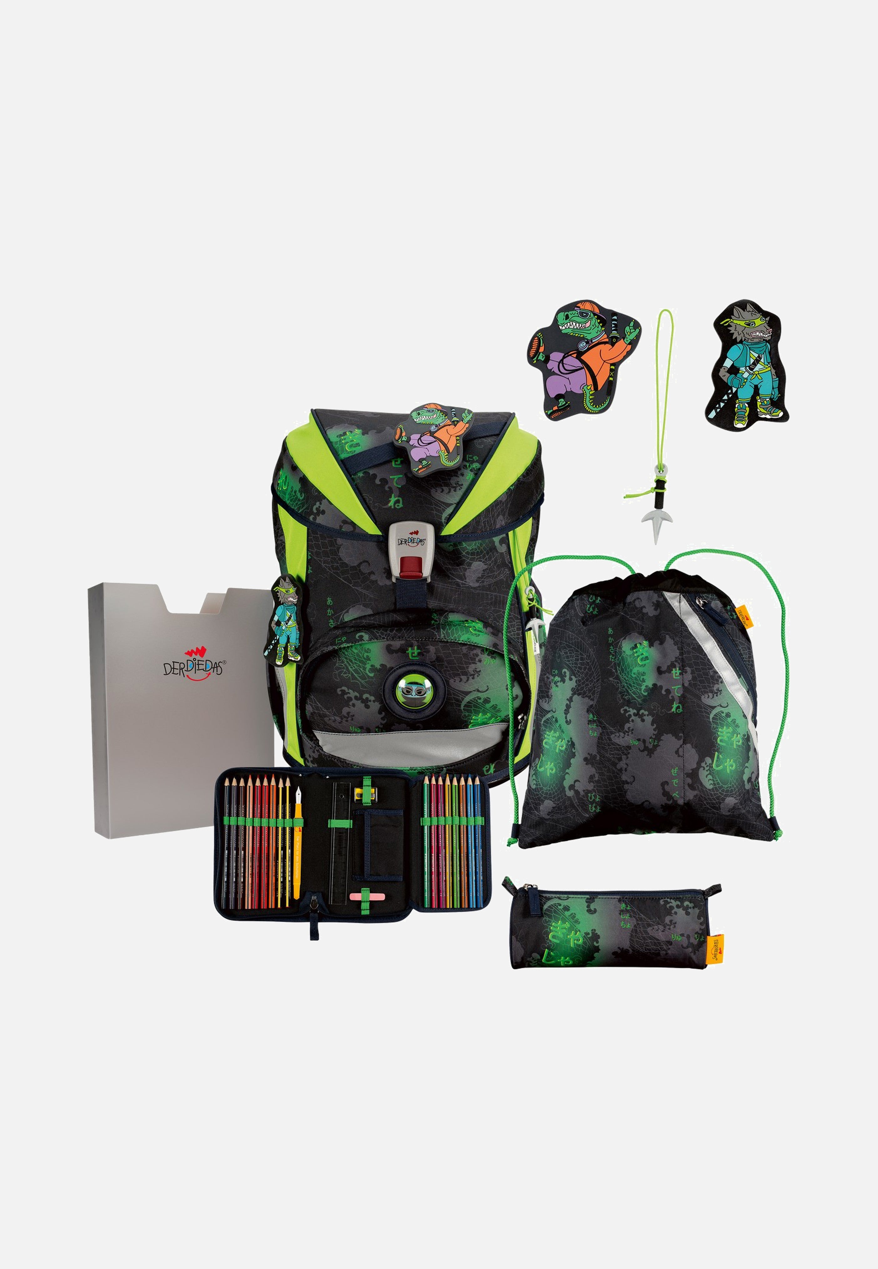 DerDieDas ErgoFlex Set 1 Funny Fighter School Backpack
