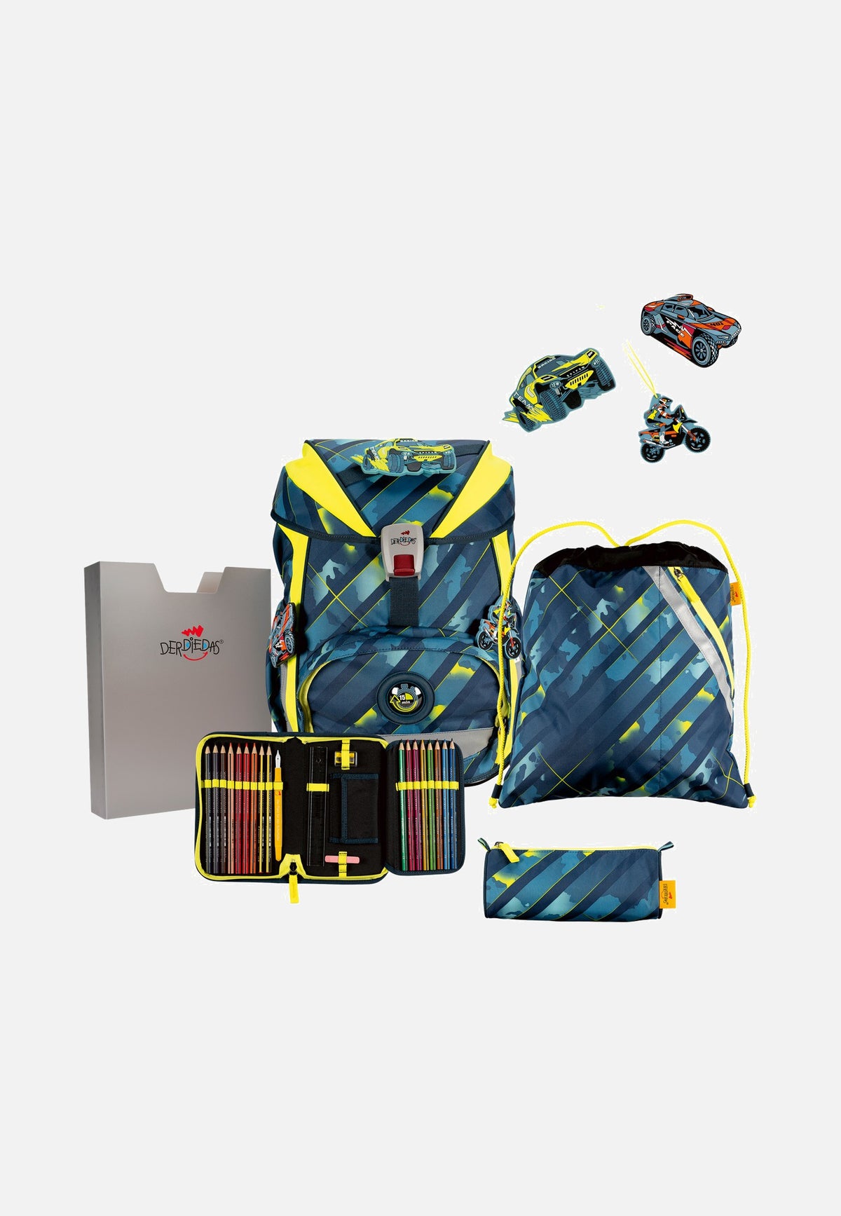 DerDieDas ErgoFlex Set 1 Speed Challenge Sac à dos d'école