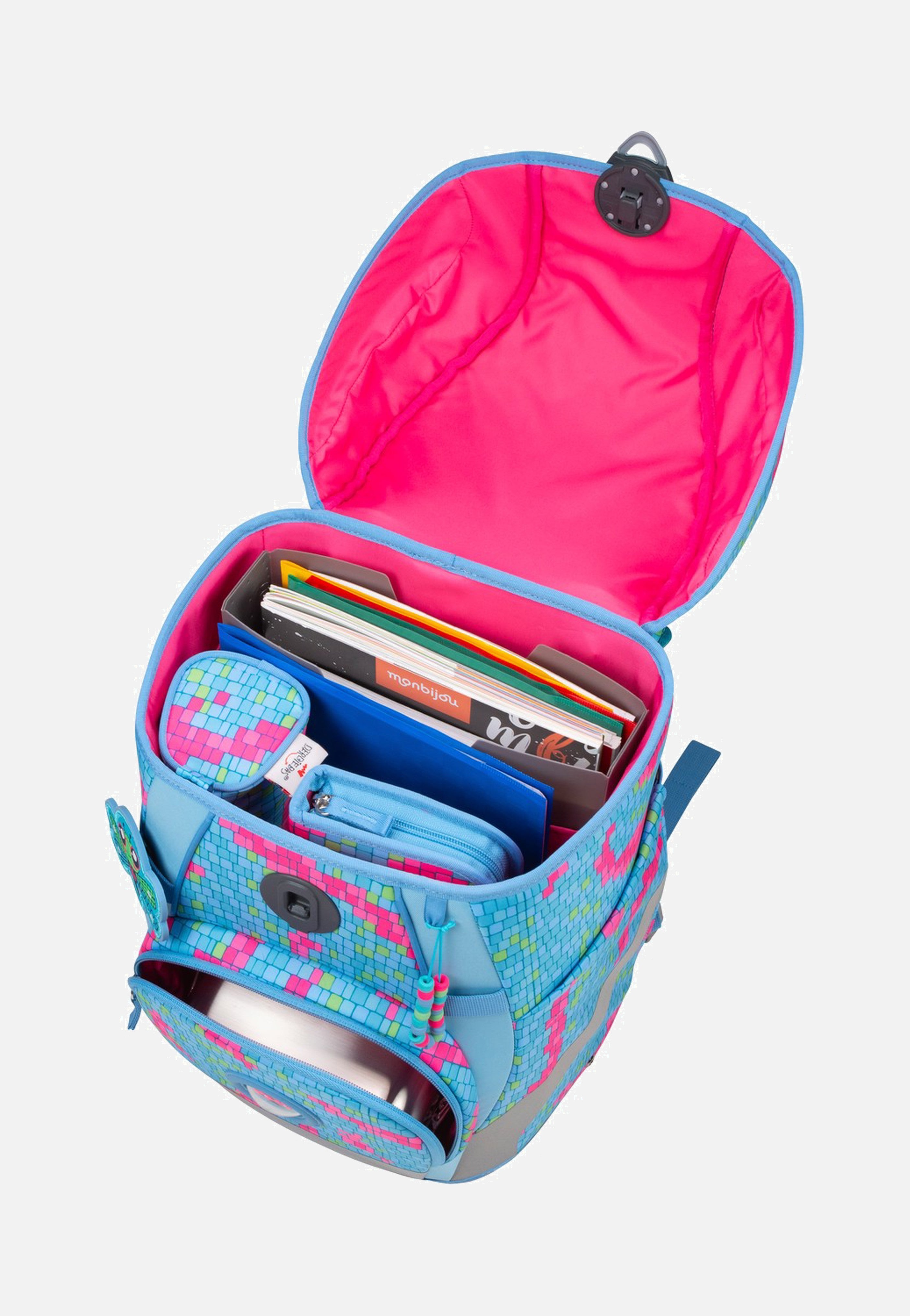 DerDieDas ErgoFlex Tiny Set Happy Pixel School Backpack