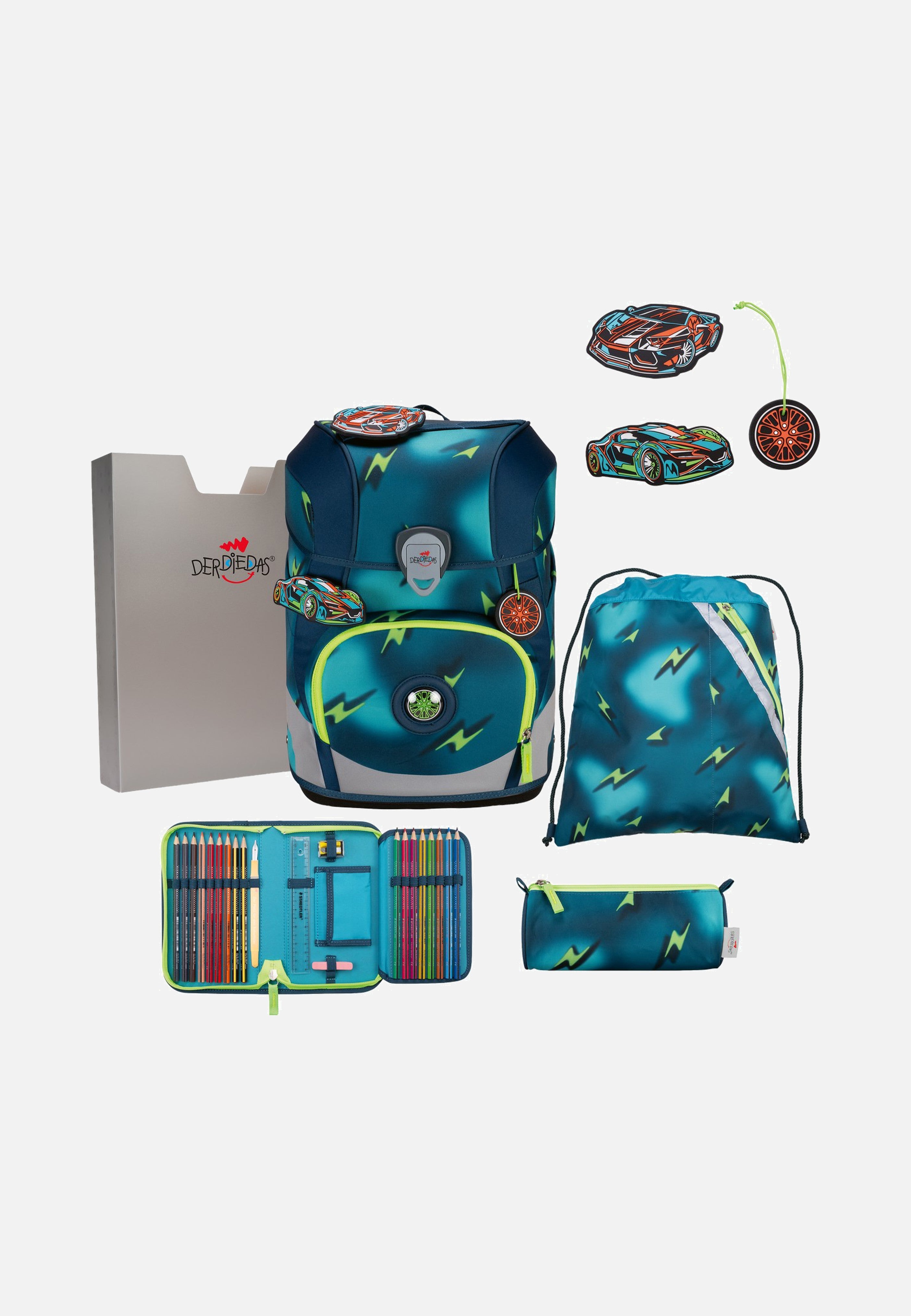DerDieDas - ErgoFlex Tiny Set Magic Light - School Backpack | Neutral-Image
