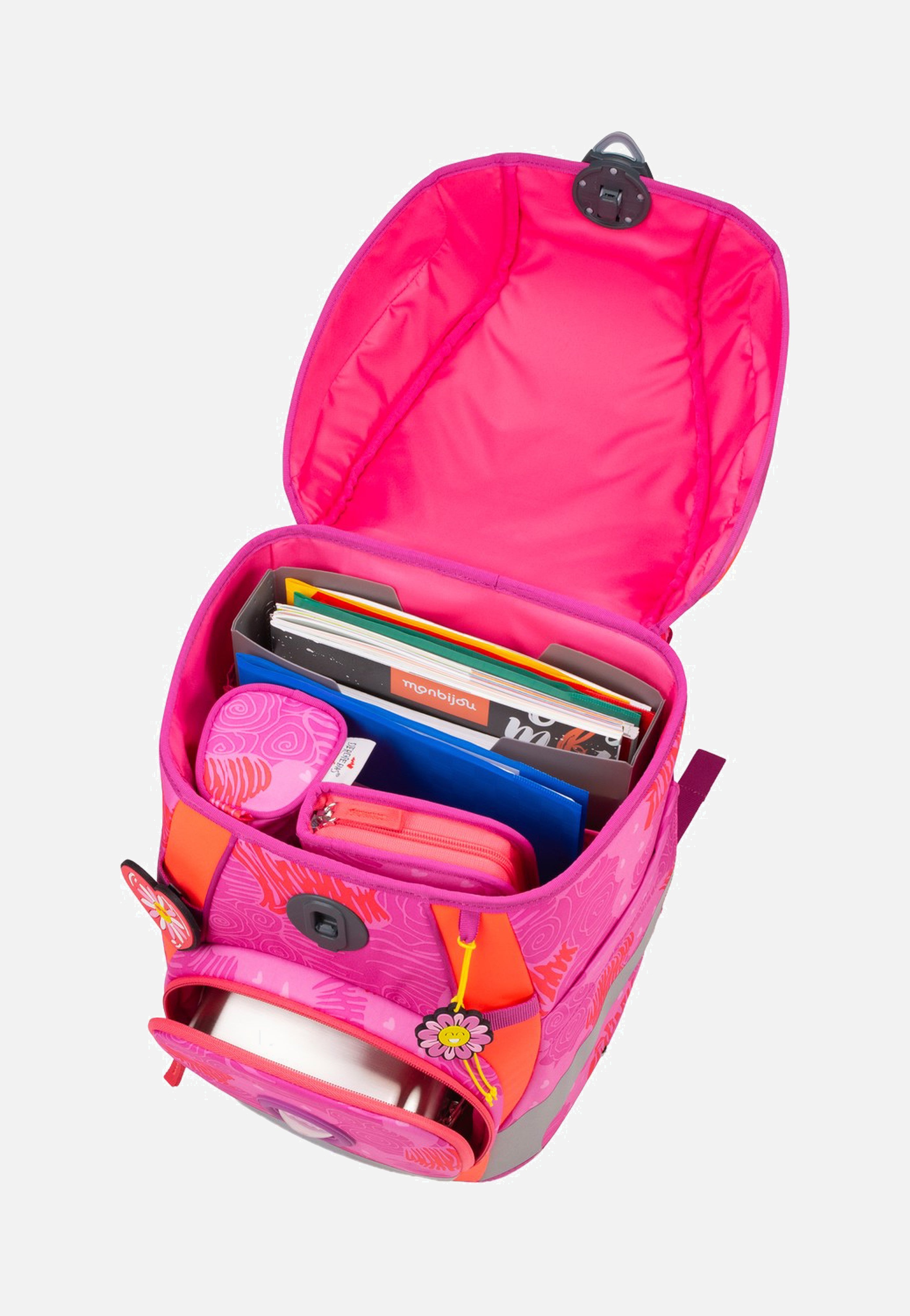 DerDieDas ErgoFlex Tiny Set Roses School Backpack