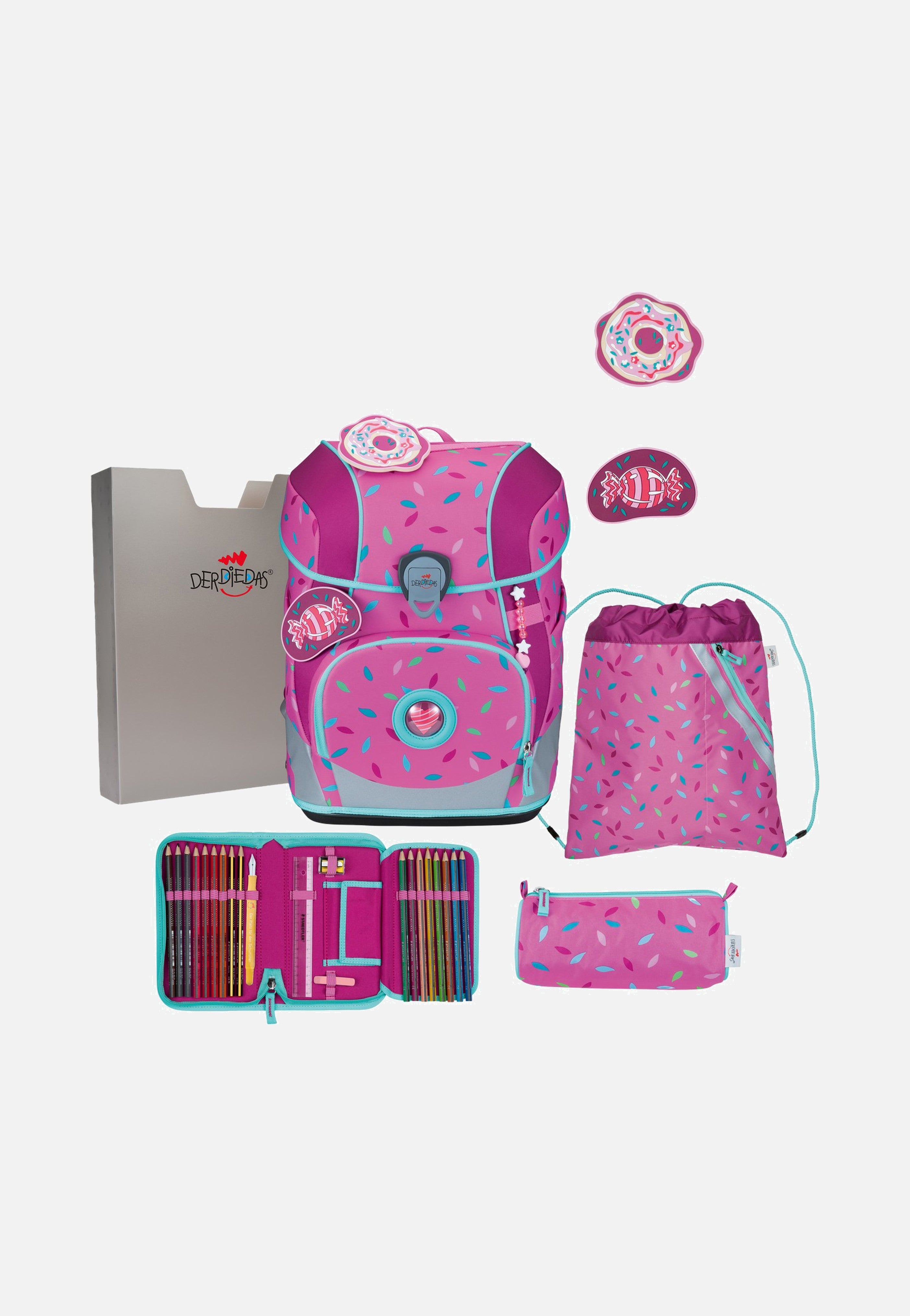 DerDieDas ErgoFlex Tiny Set Sweet Sprinkles School Backpack