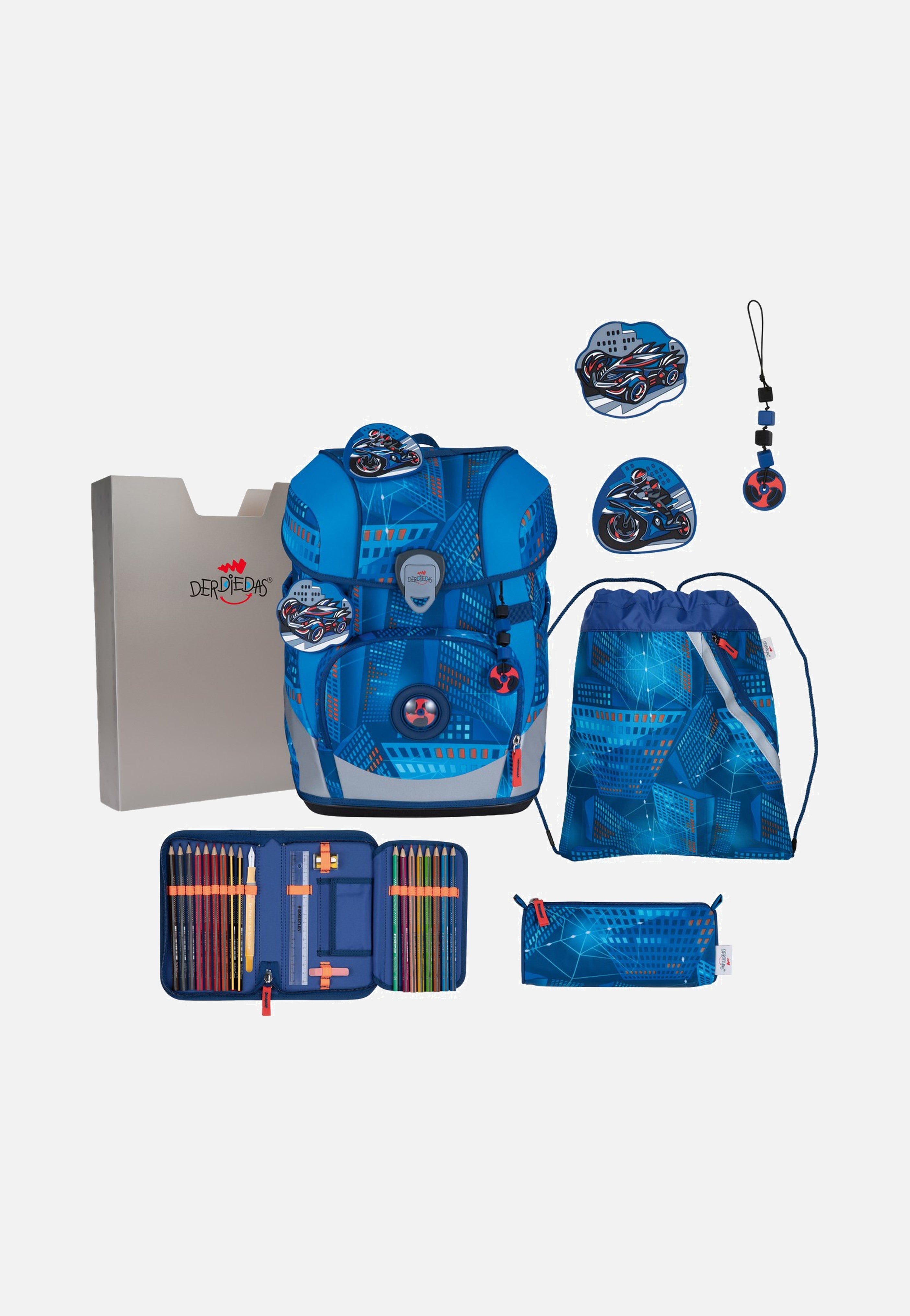 DerDieDas ErgoFlex Tiny Set Turbo Speed School Backpack