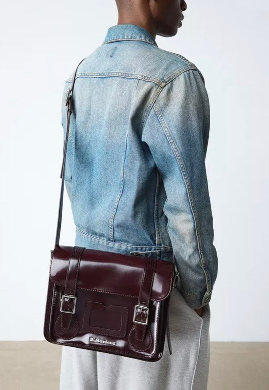 Dr. Martens 11" Satchel Bag Cherry Red Oxford Rub Off Bag