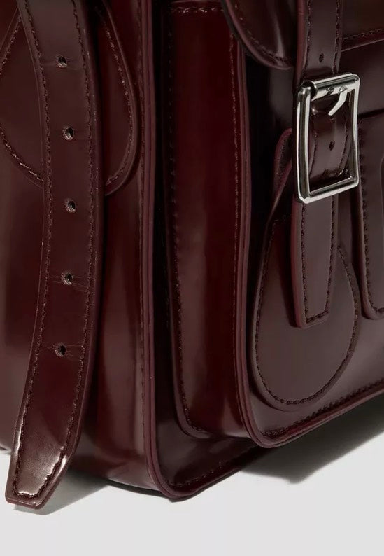 Dr. Martens 11" Satchel Bag Cherry Red Oxford Rub Off Bag