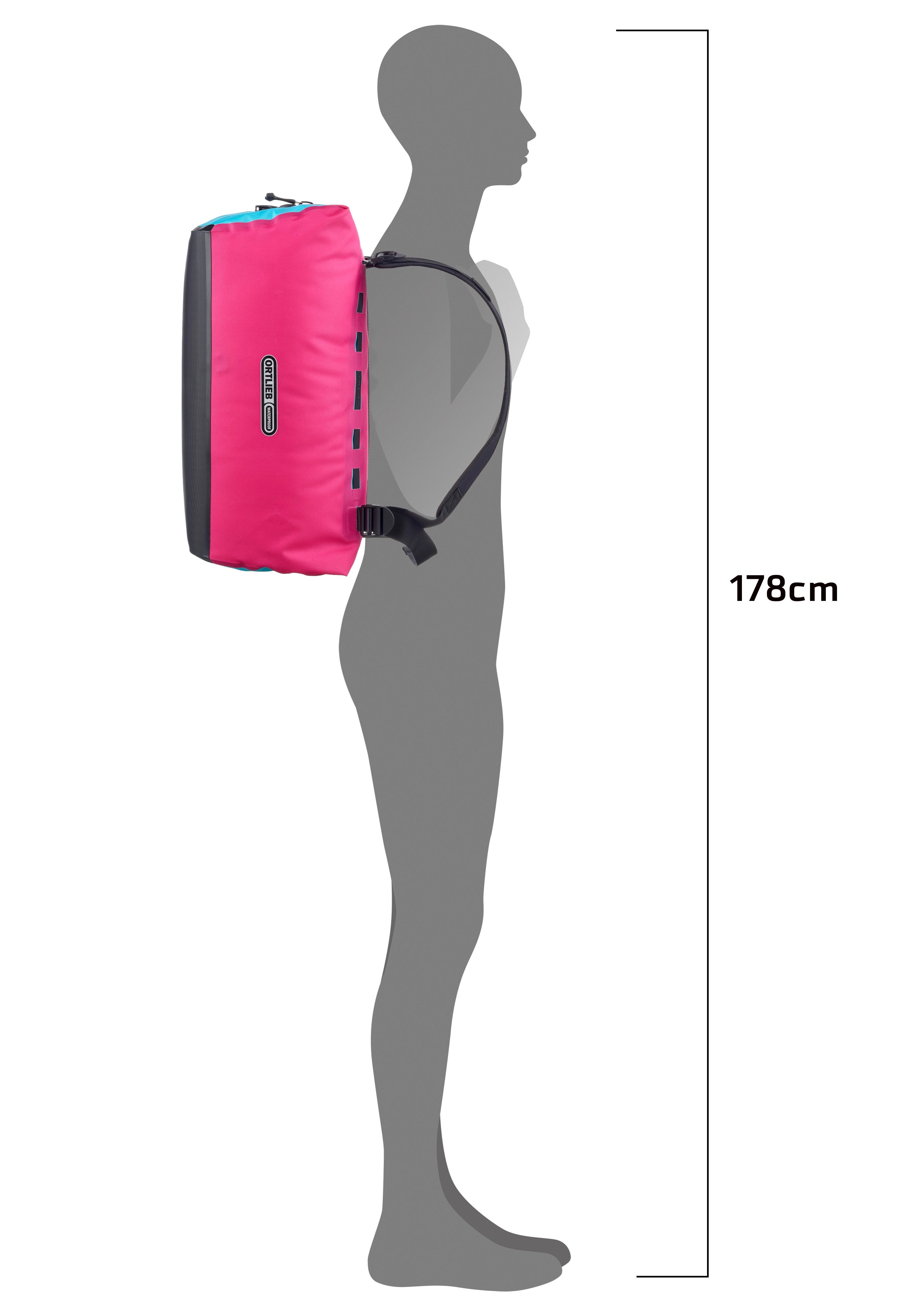 ORTLIEB - Duffle Lite Cyber 40L Cyber Pink/Blue - Dufflebag | Neutral-Image