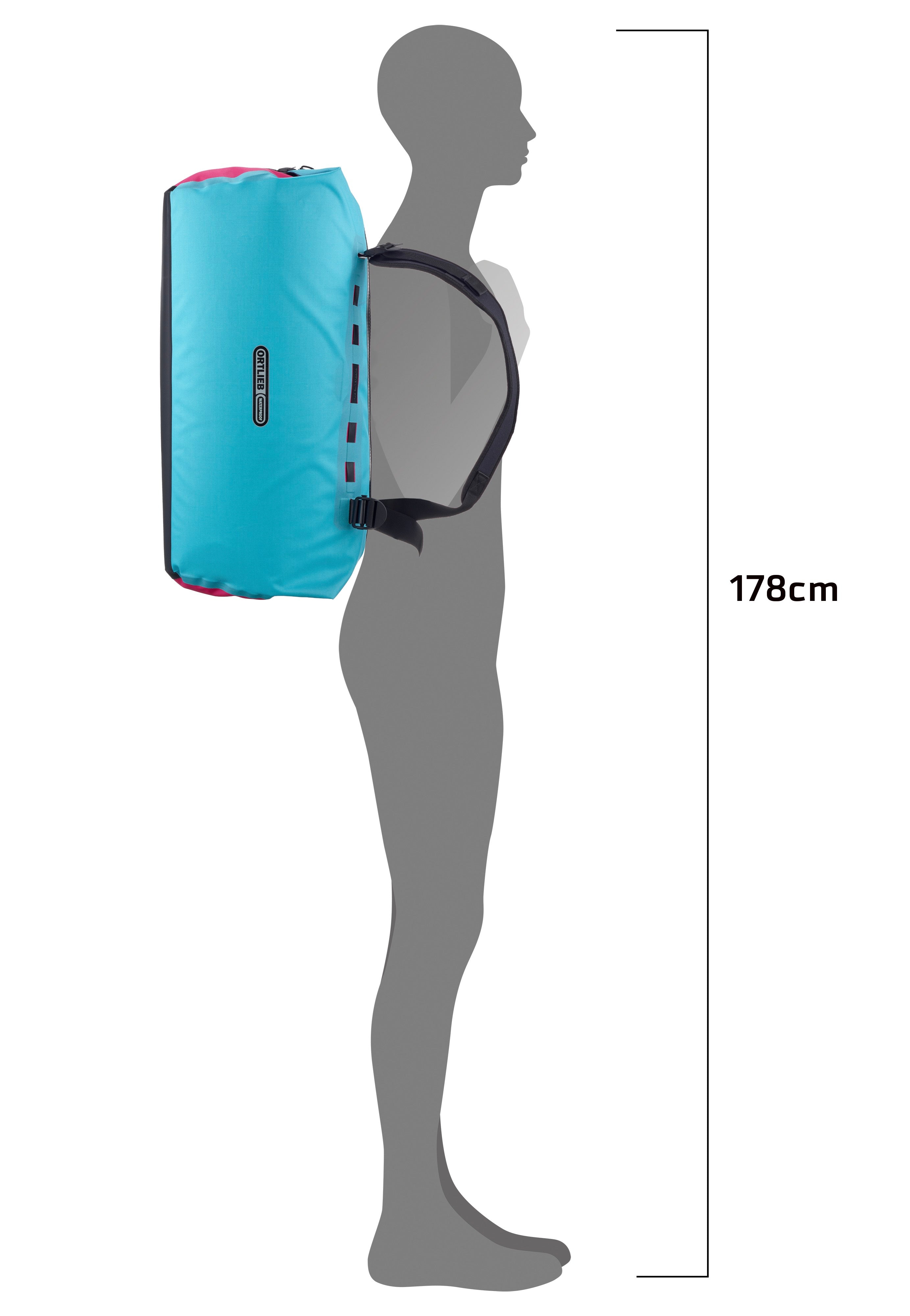 ORTLIEB - Duffle Lite Cyber 60L Cyber Blue/Pink - Dufflebag | Neutral-Image