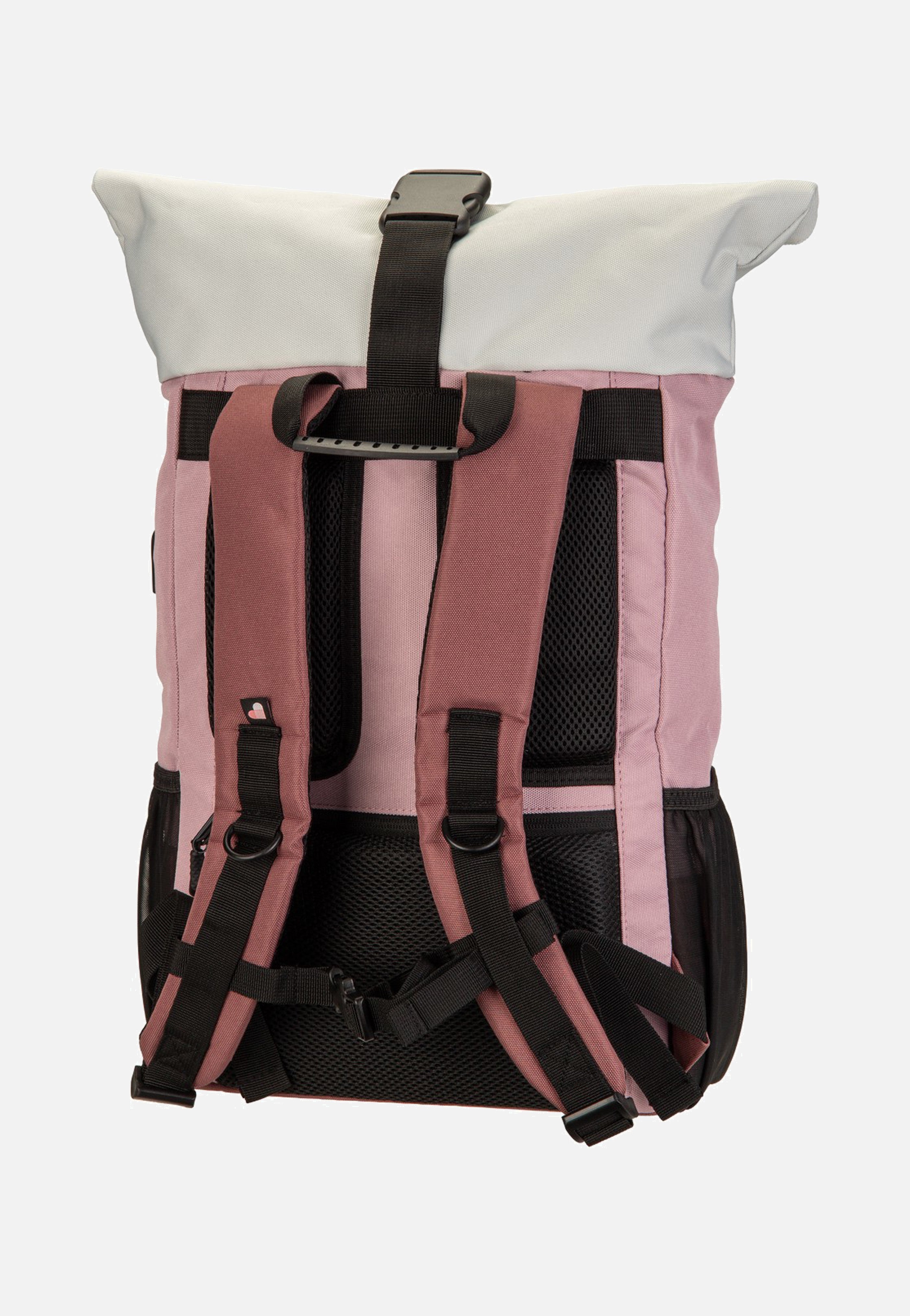 Ela Mo Rolltop Strawberry Cream Rolltop Backpack
