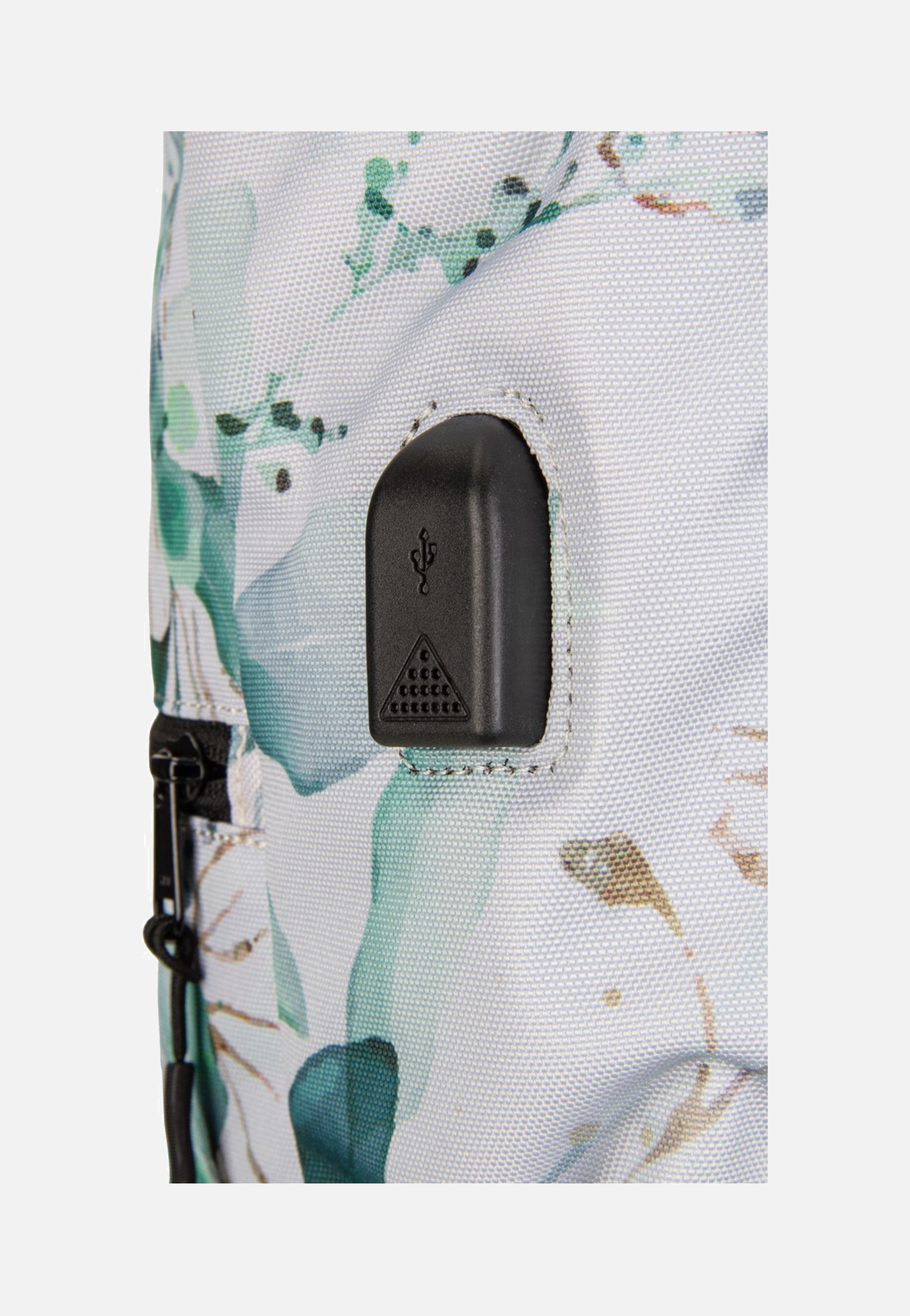 Ela Mo Rolltop Waterleaf Gold Rolltop Backpack