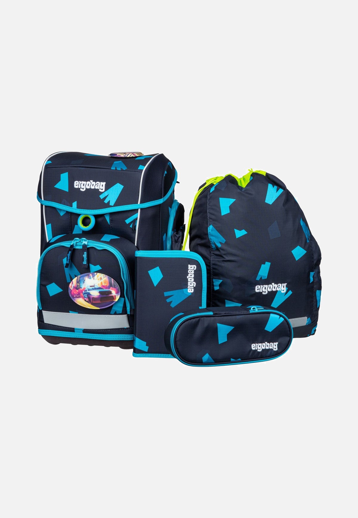 ergobag cubo light Set VerfolgBärjagd Schooltas