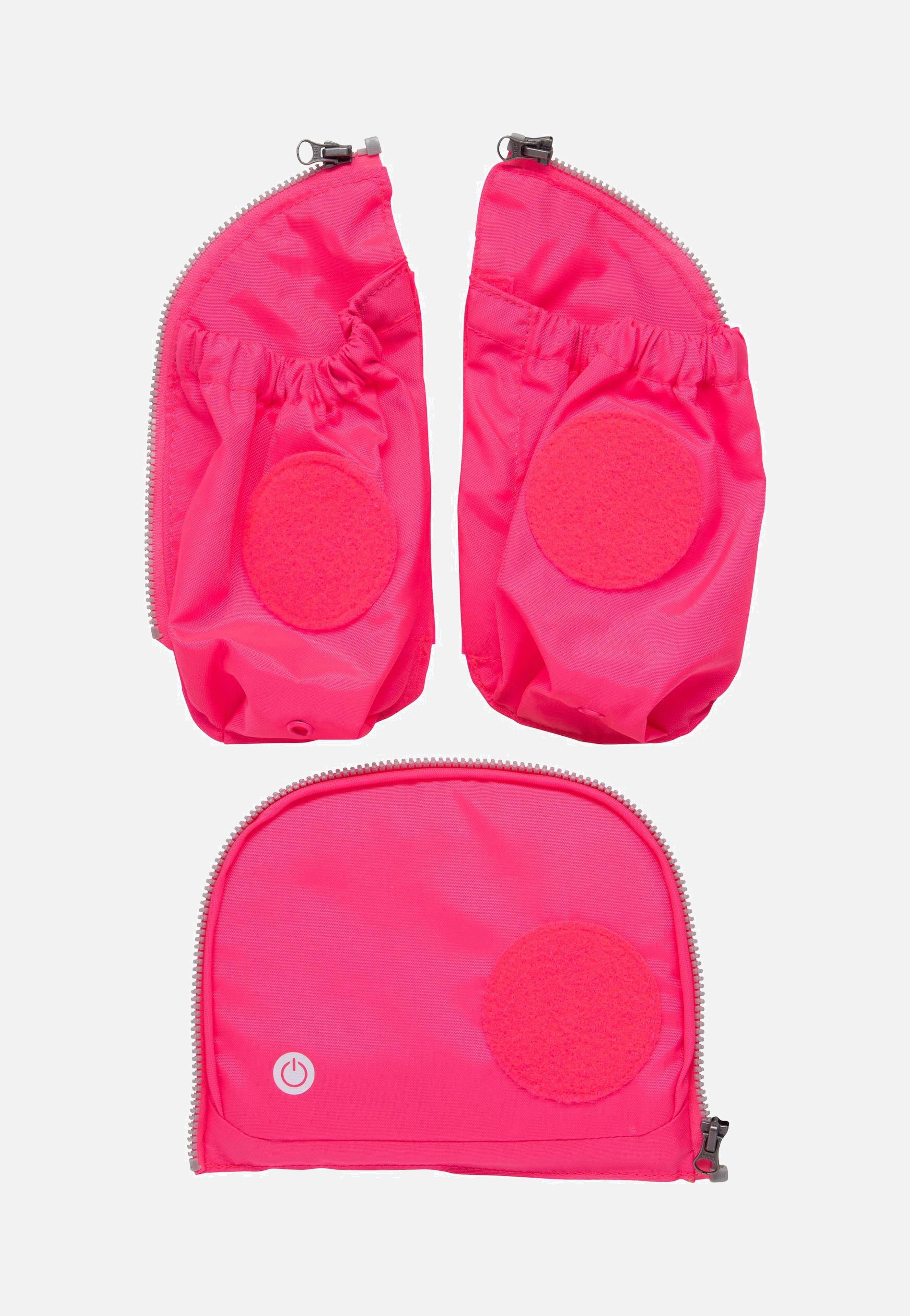 ergobag - LED Fluo Seitentaschen Zip-Set Pink - School Accessorie | Neutral-Image