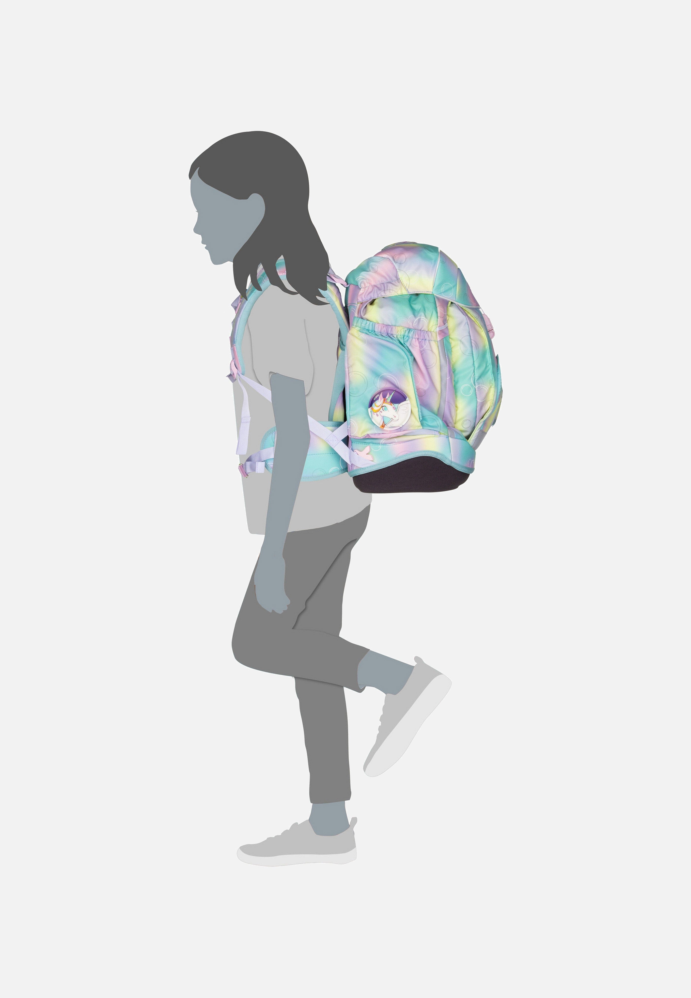 ergobag maxi Set GLOW ZauBärwelt School Bag