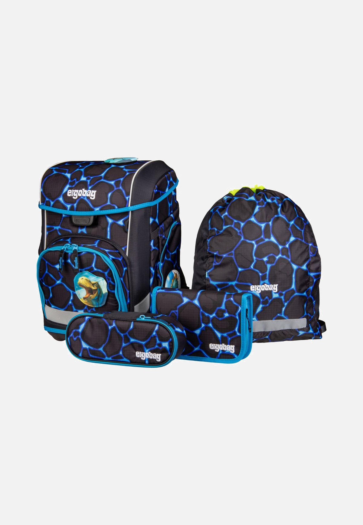 ergobag cubo light Set COLOR FLASH Bärassic Garden Schooltas