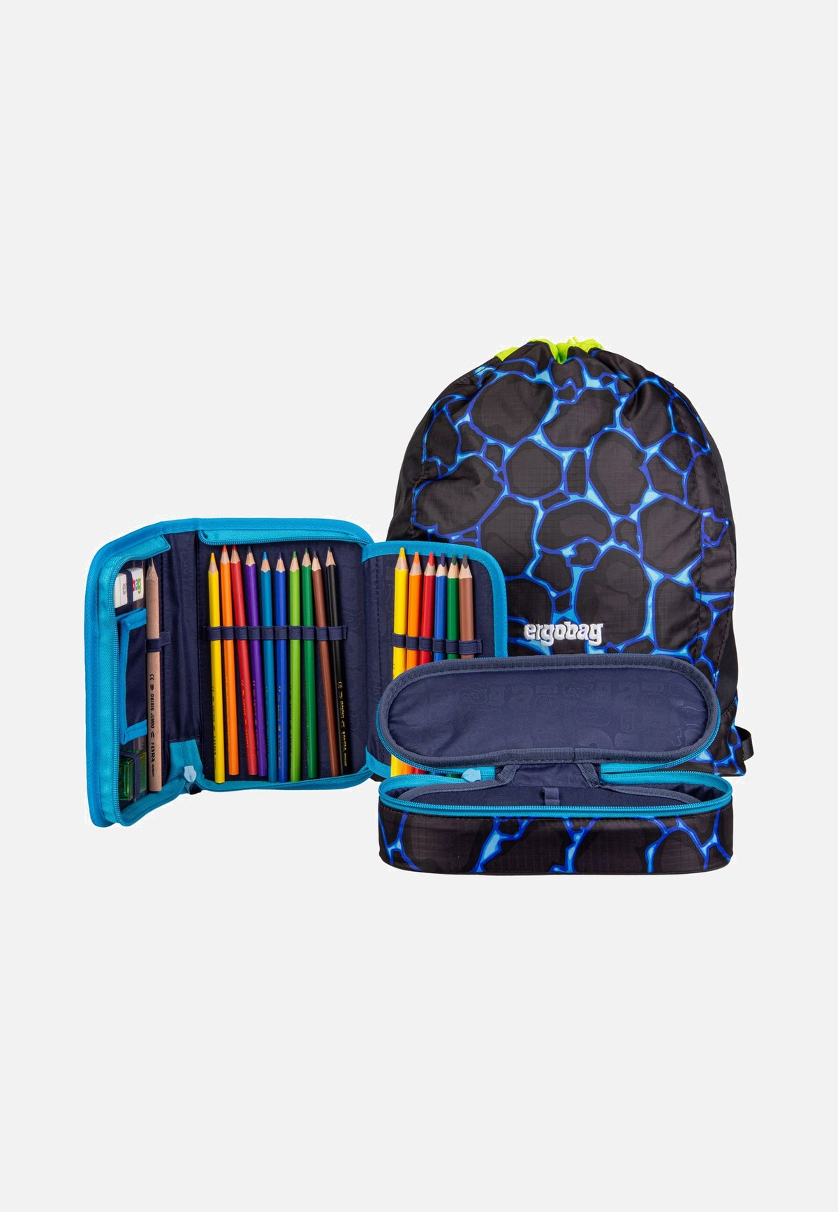 ergobag cubo light Set COLOR FLASH Bärassic Garden Schooltas