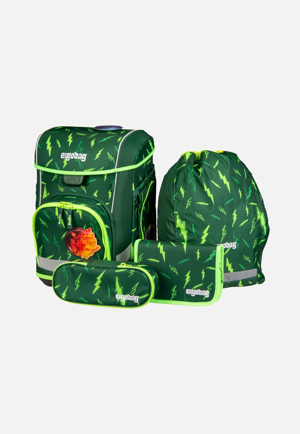ergobag cubo light Set COLOR FLASH Bärtastisch Bolsa para la escuela
