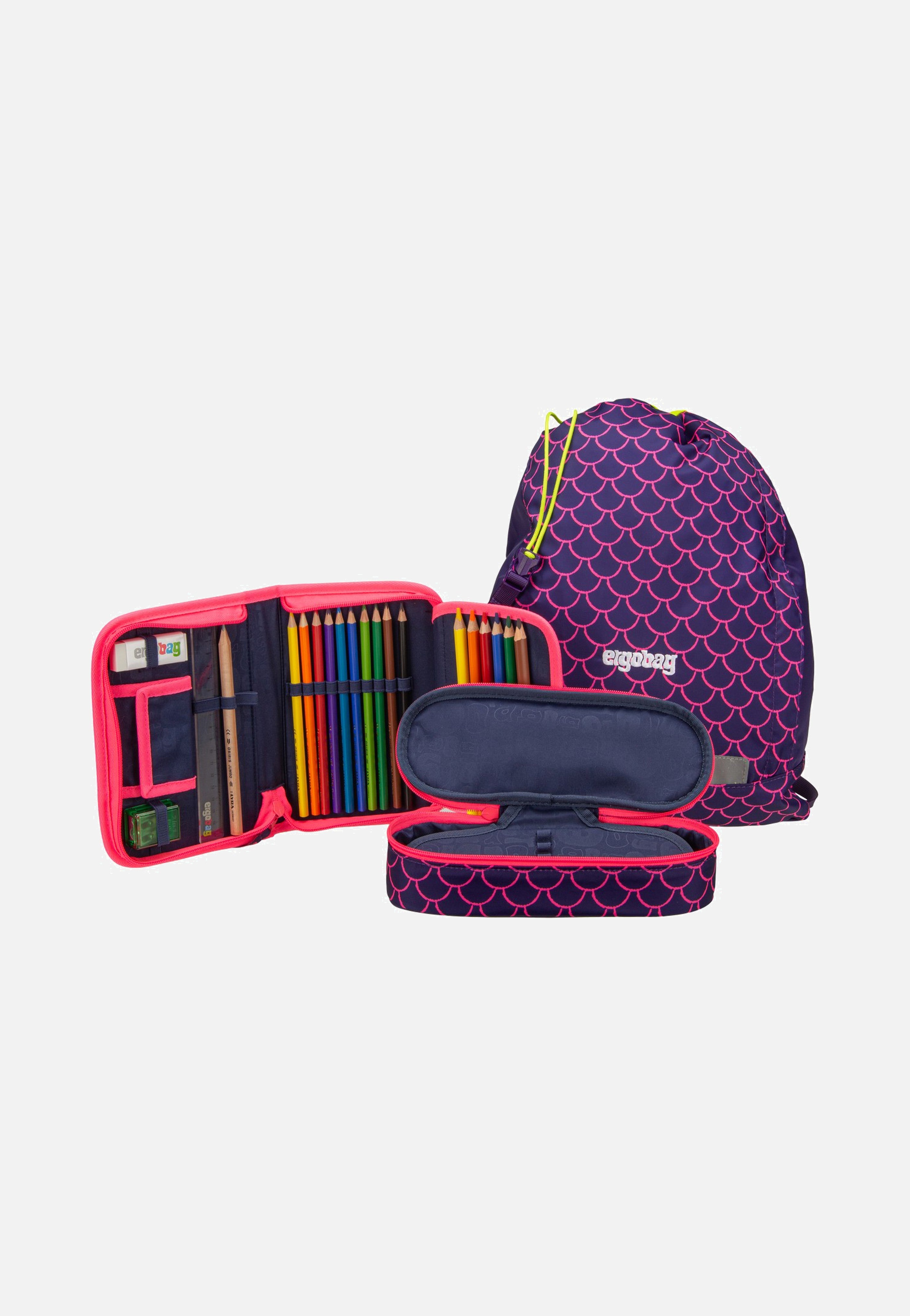 ergobag - cubo Set COLOR FLASH PerlentauchBär - School Bag | Neutral-Image