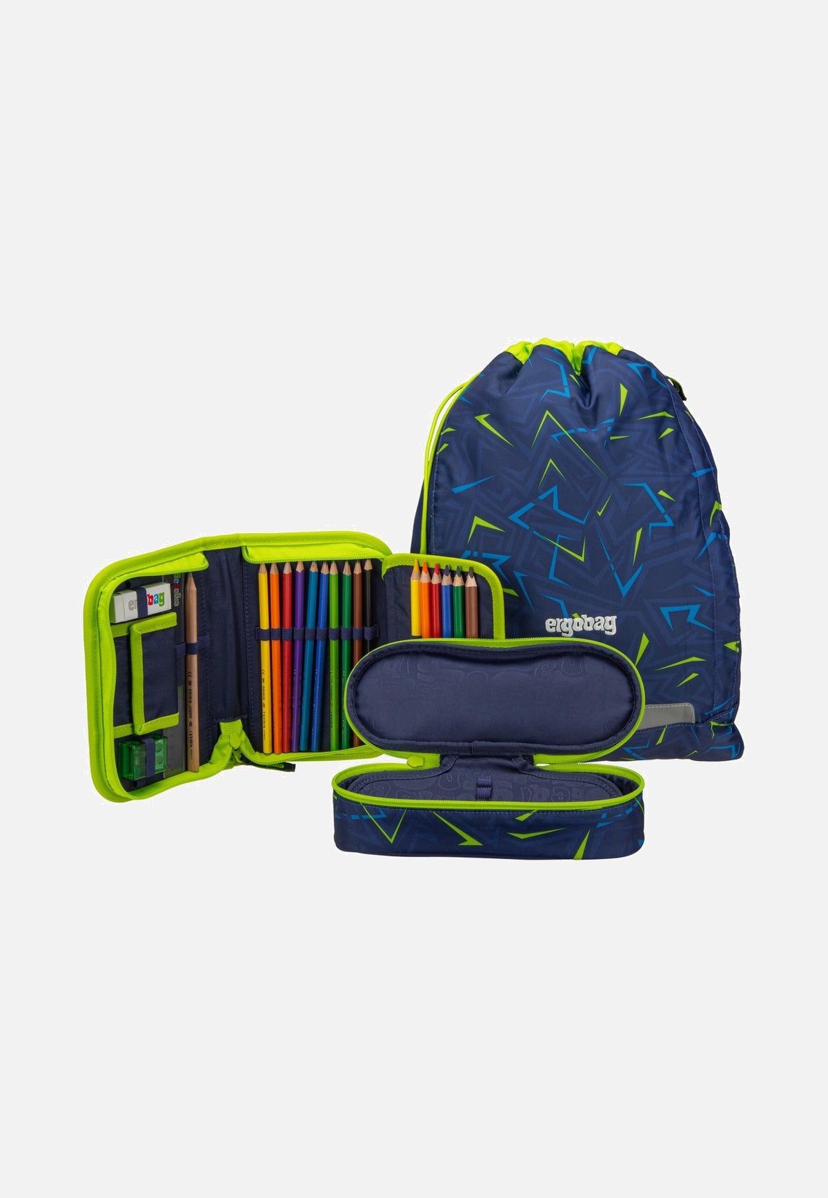 ergobag cubo Set COLOR FLASH SpitzenreitBär Schooltas