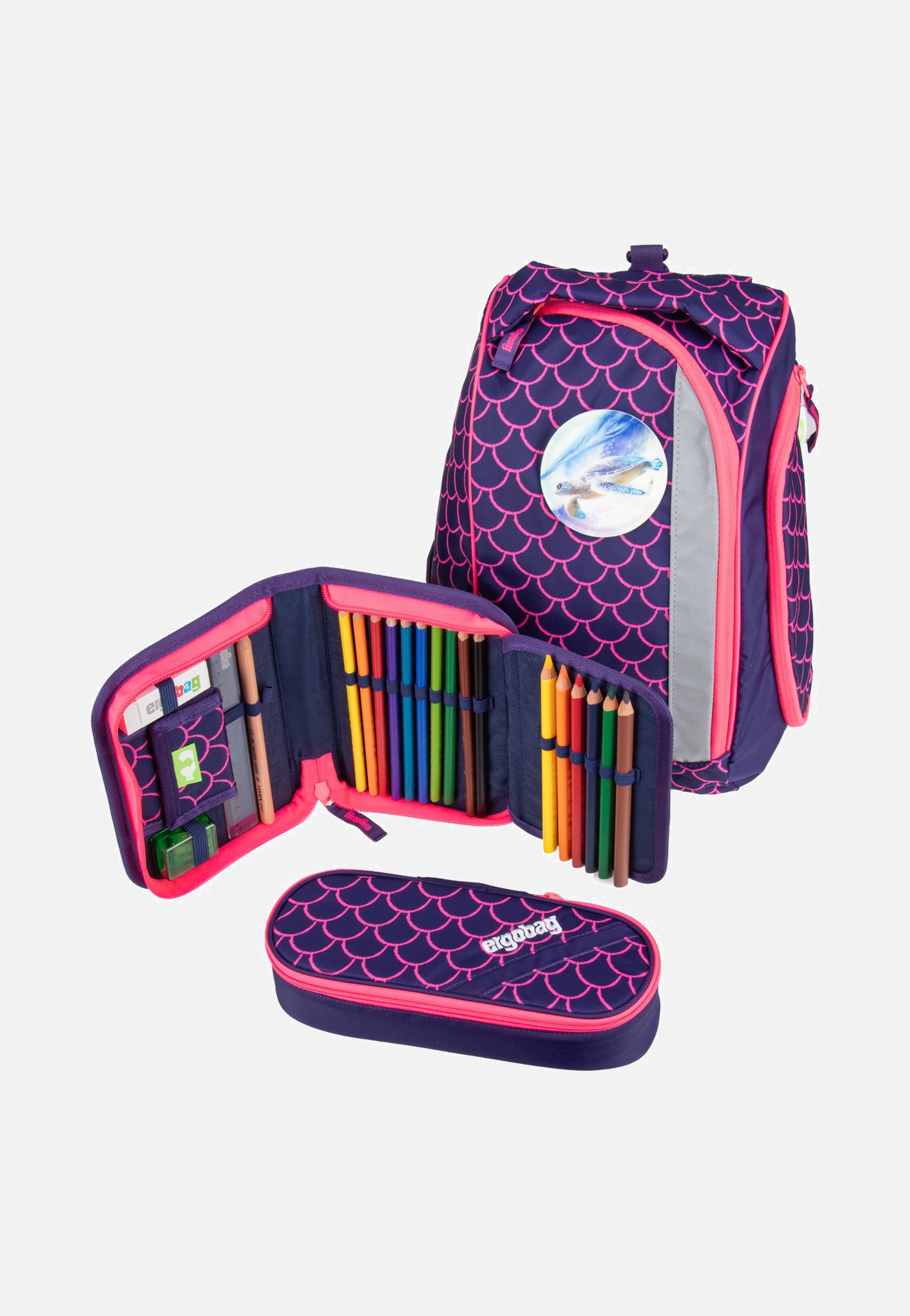 ergobag maxi Set PerlentauchBär School Backpack