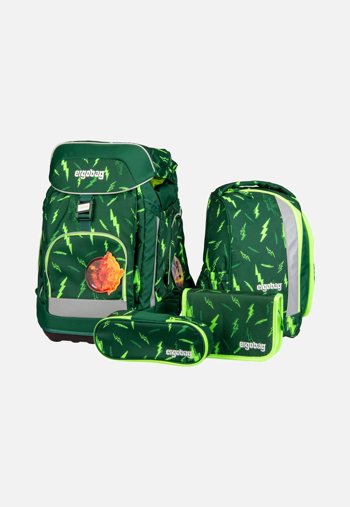 ergobag maxi Set COLOR FLASH Bärtastisch Schooltas