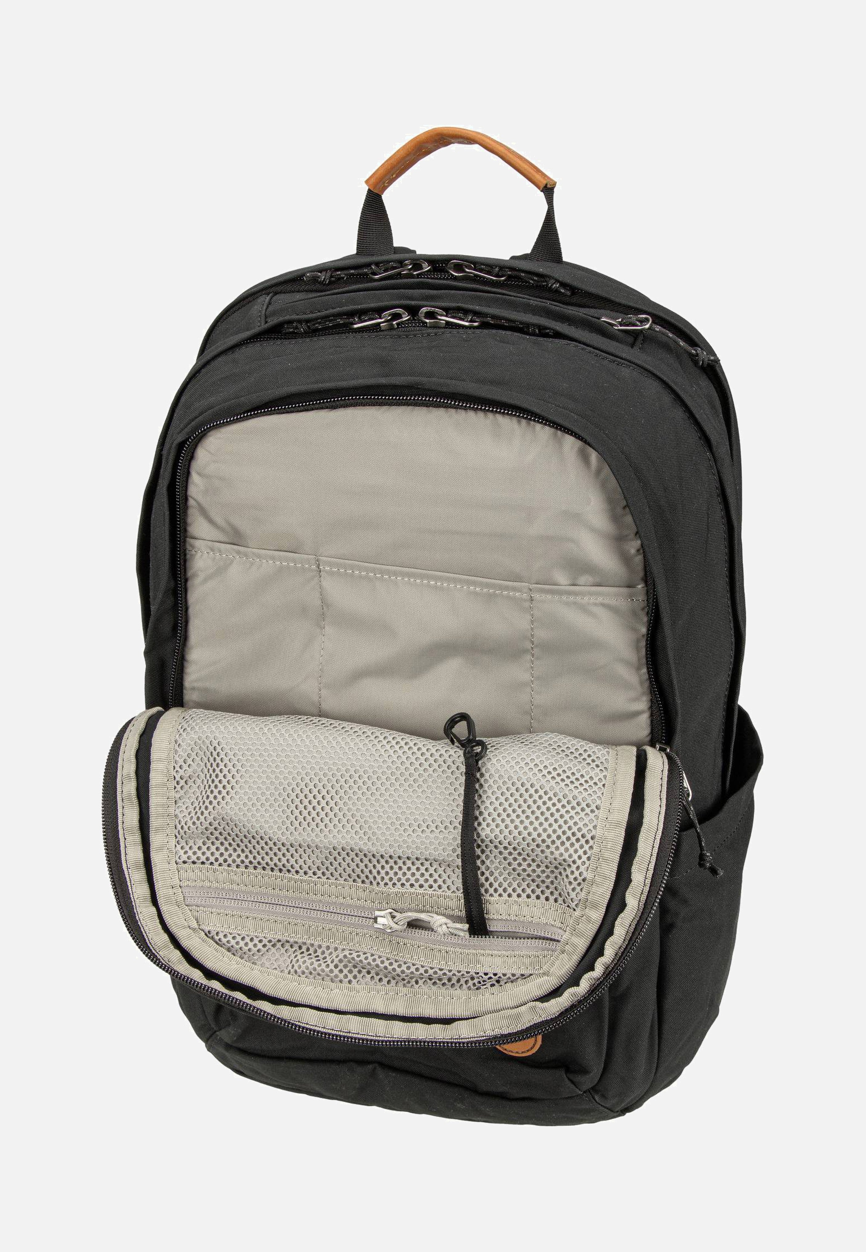 Fjällräven ブラックバックパック28L Fjällräven Räven 28 Black - Backpack | Sakoi