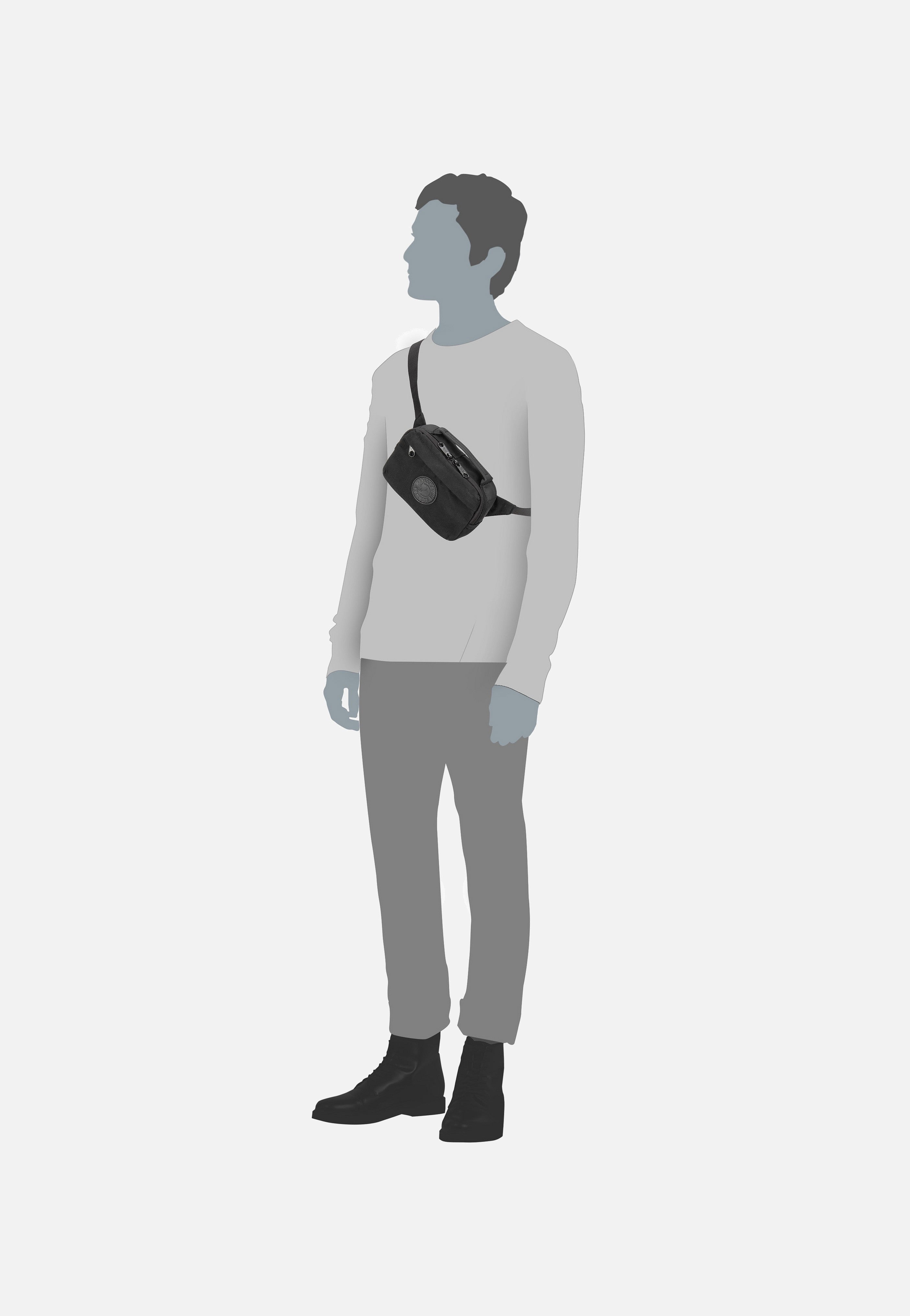 Fjällräven - Kanken No.2 Black Hip Pack Black - Fanny Pack | Neutral-Image