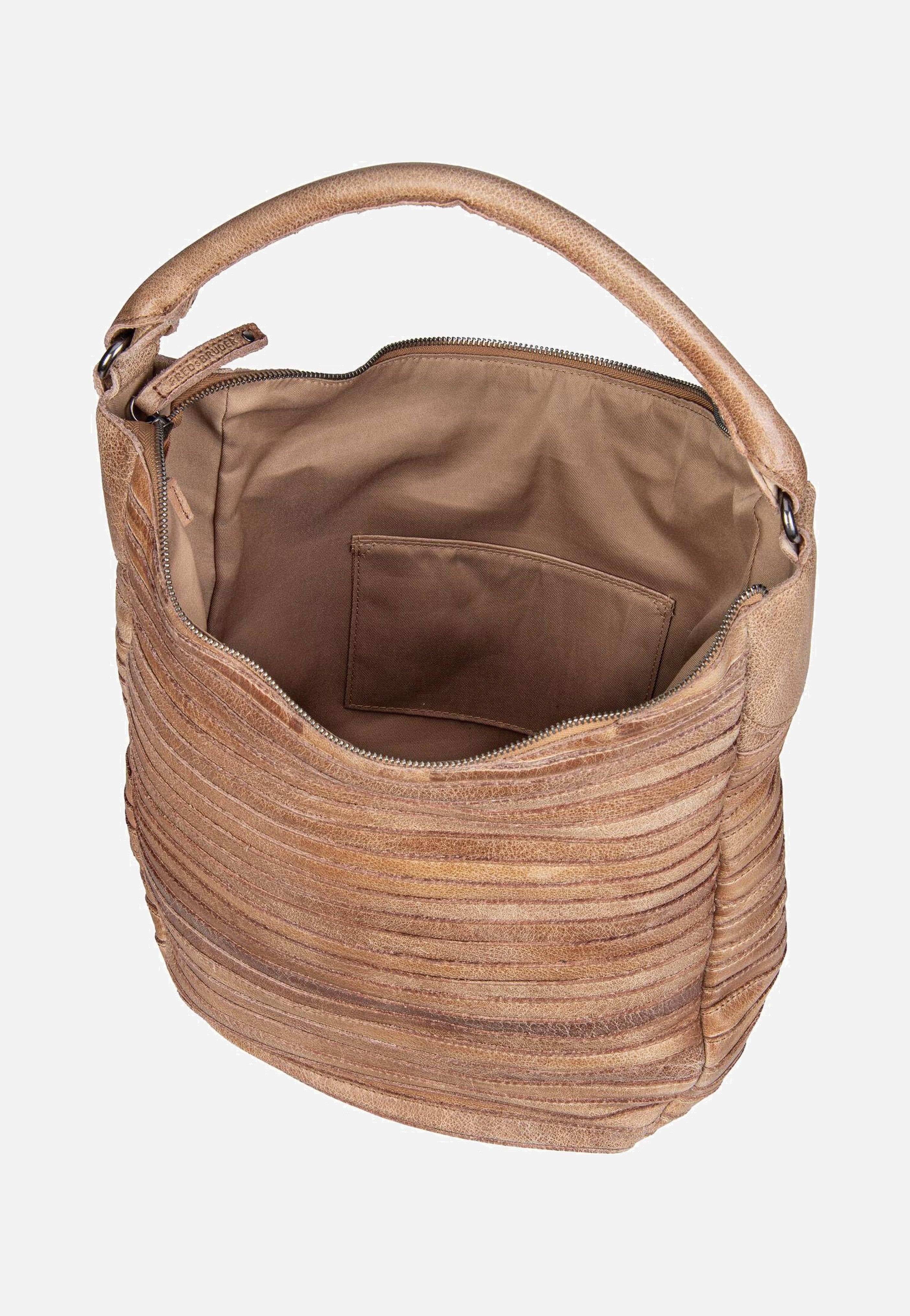 Fredsbruder Gürteltier S 971s Caramel Hobo Bag