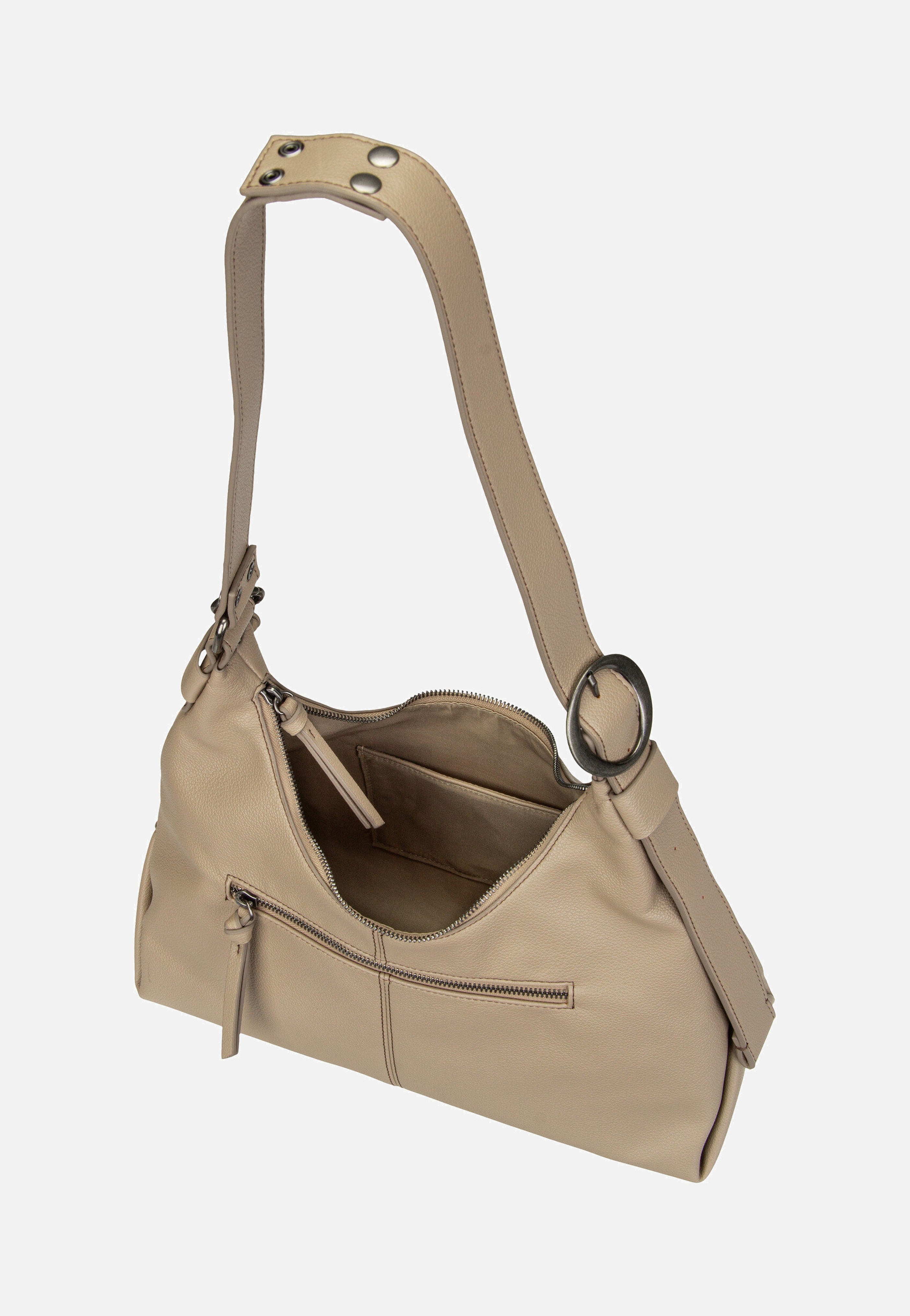 Fredsbruder - My Bestie Hobo Dark Taupe - Hobo Bag | Women-Image