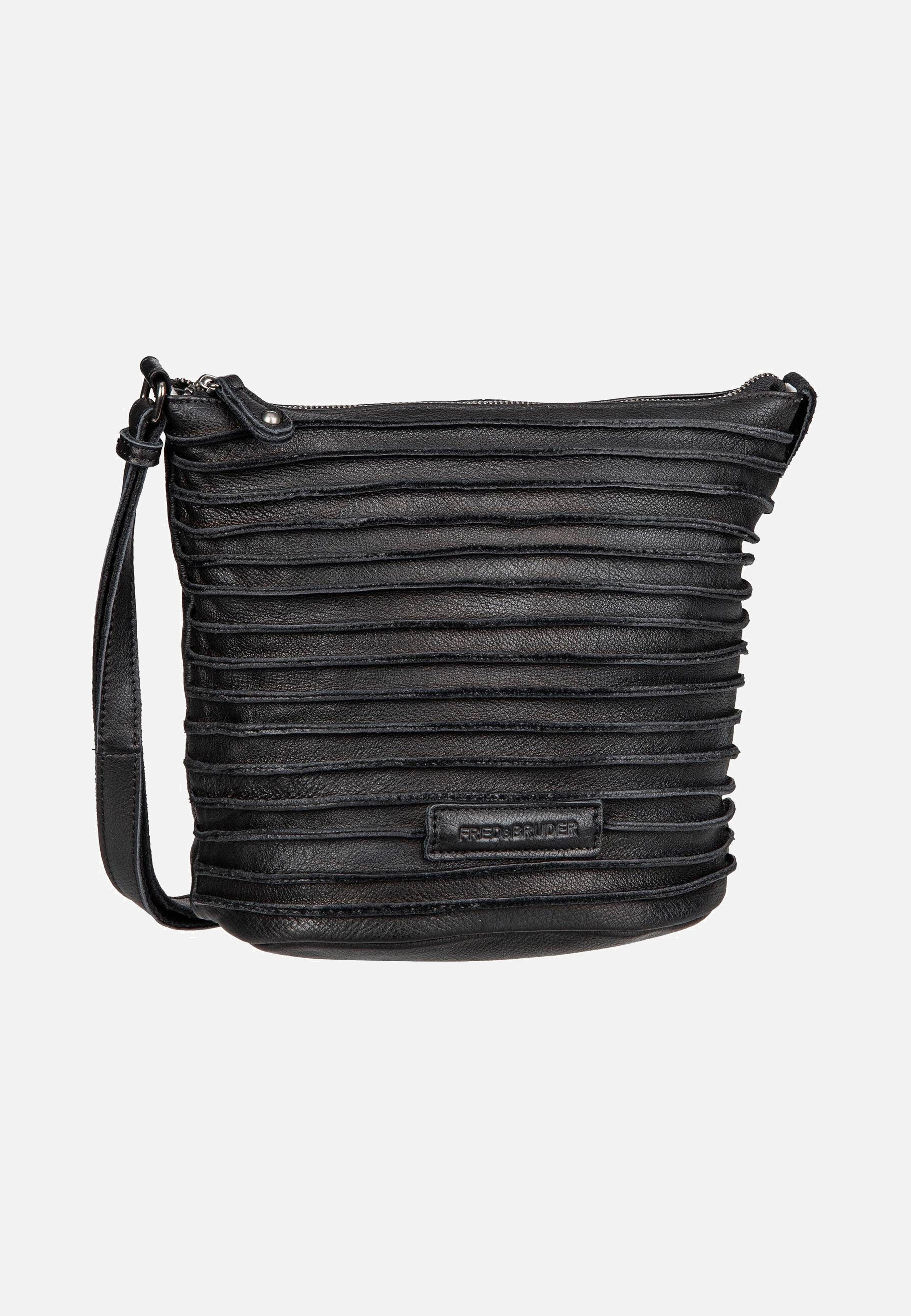 Fredsbruder Riffelinchen 927r Black Crossbody Bag