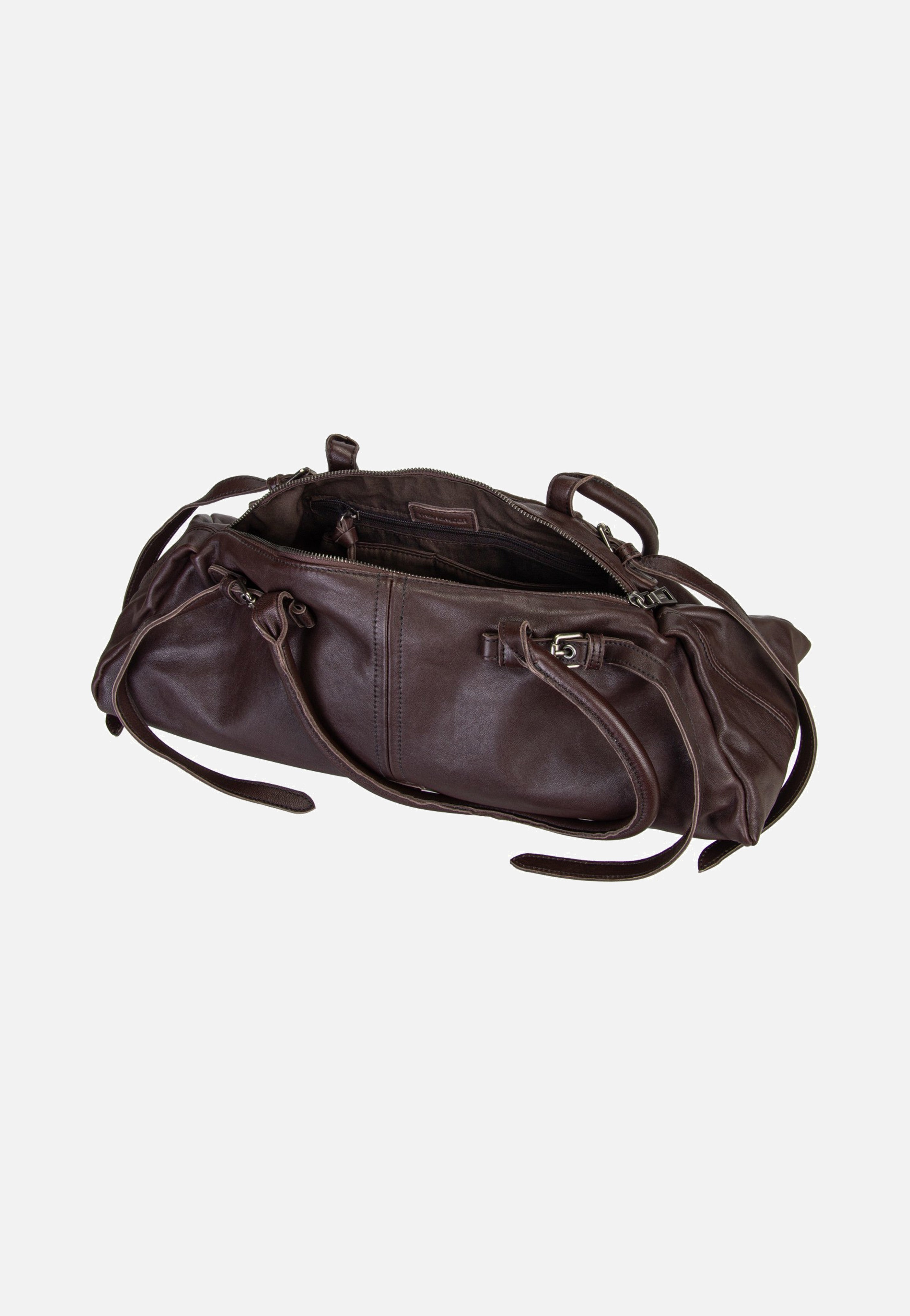 Fredsbruder Already Yours Sausage Chocolate Brown Handle Bag